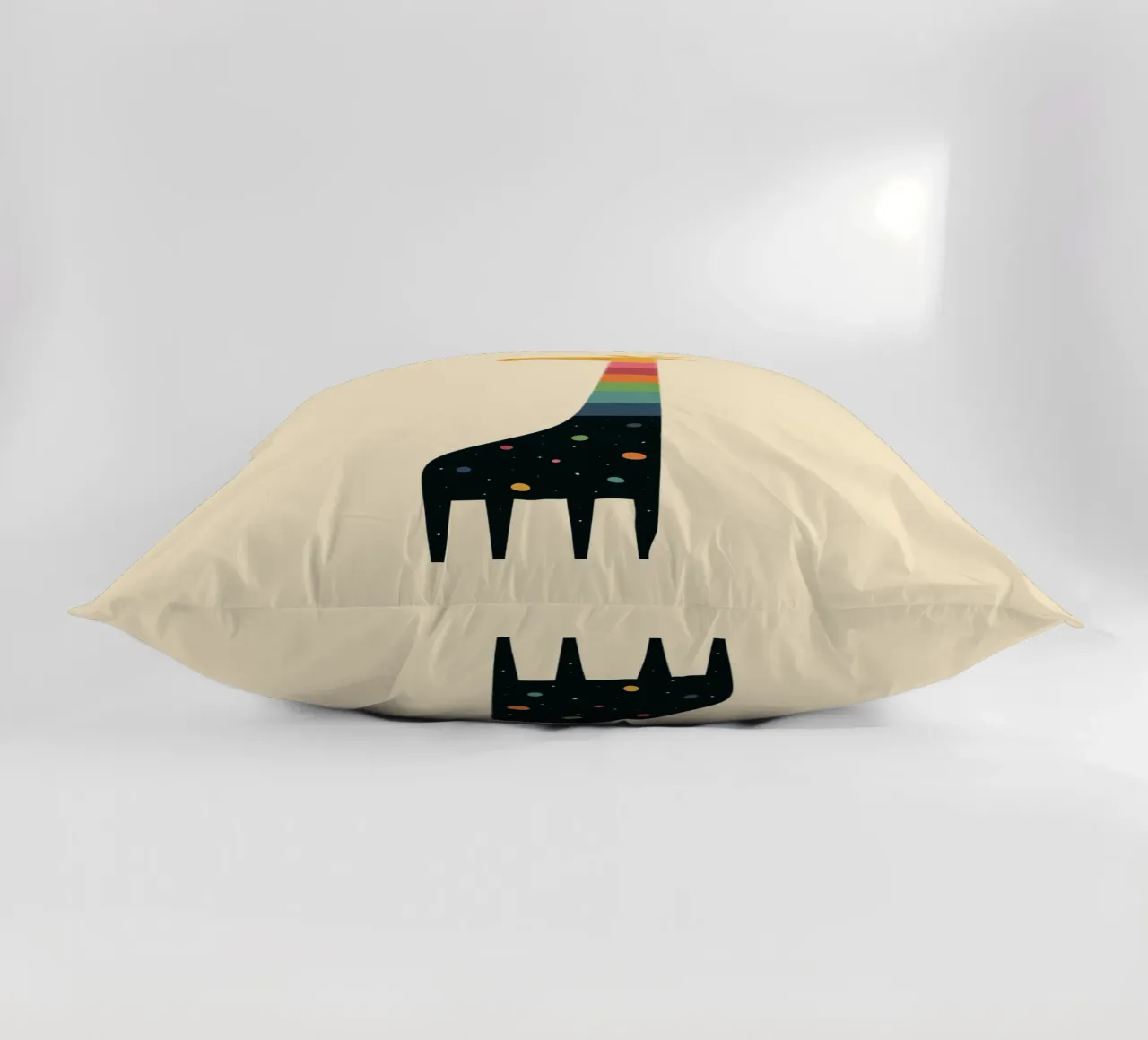Galaxy Giraffe decorative cushion by Andy Westface
