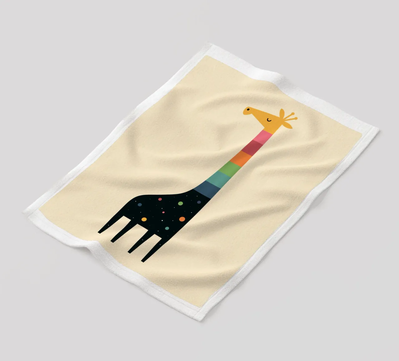 Galaxy Giraffe fleece blanket by Andy Westface