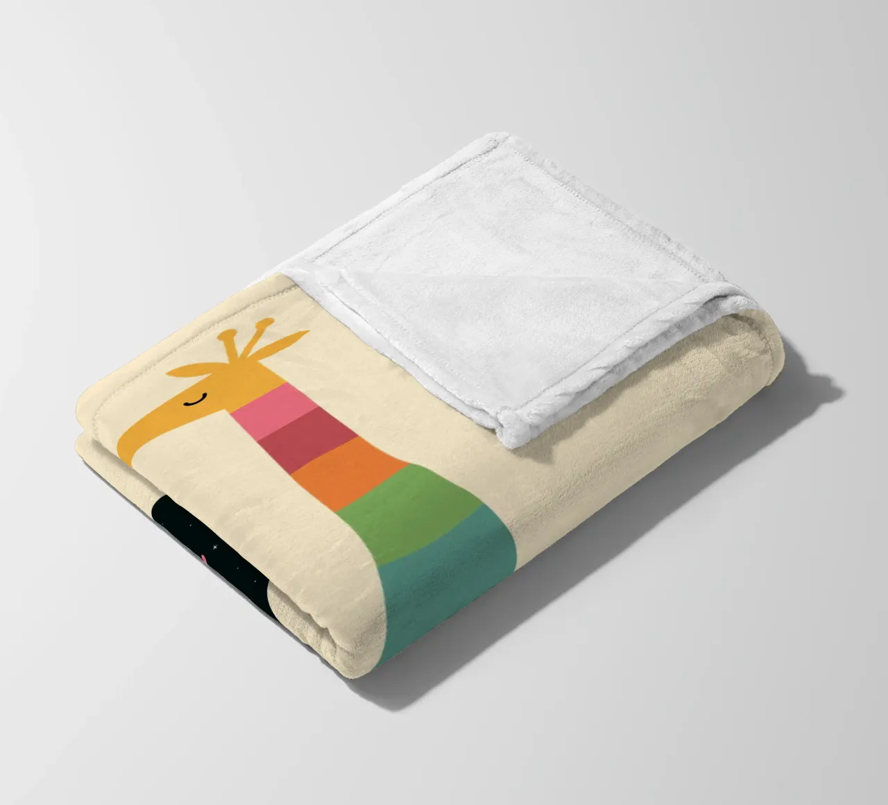 Galaxy Giraffe fleece blanket by Andy Westface