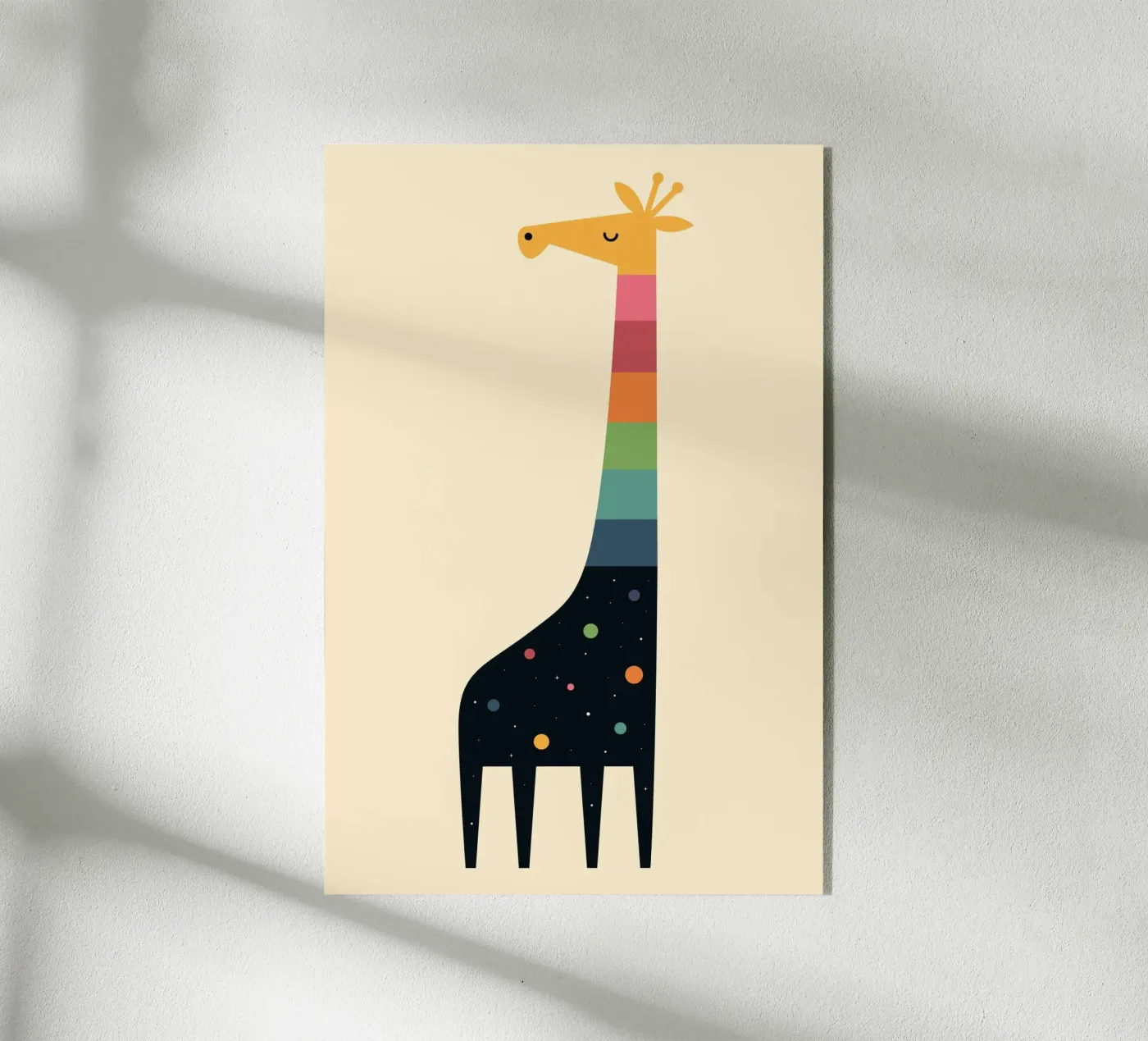 Galaxy Giraffe acrylic glass by Andy Westface