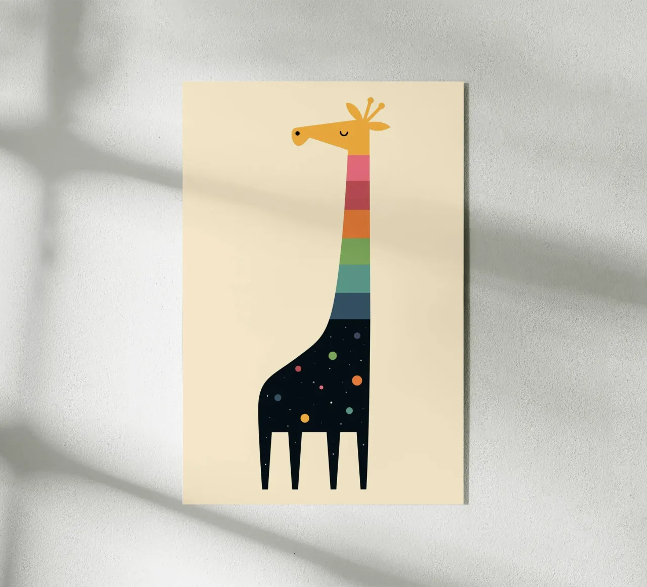 Galaxy Giraffe plexiglass da Andy Westface