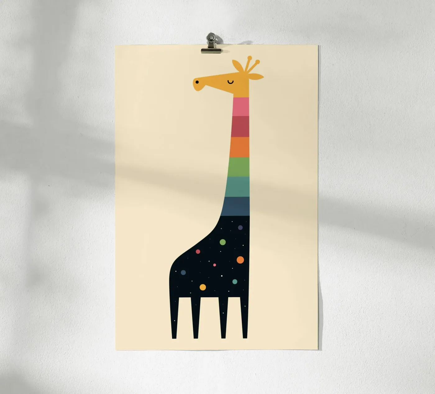 Galaxy Giraffe poster da Andy Westface