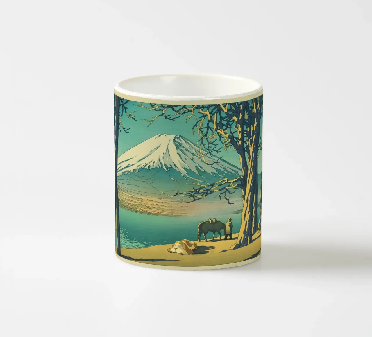 Heen & Mountain - Studio Ghibli - Mashup di stampe giapponesi tazza in ceramica da Mashtup