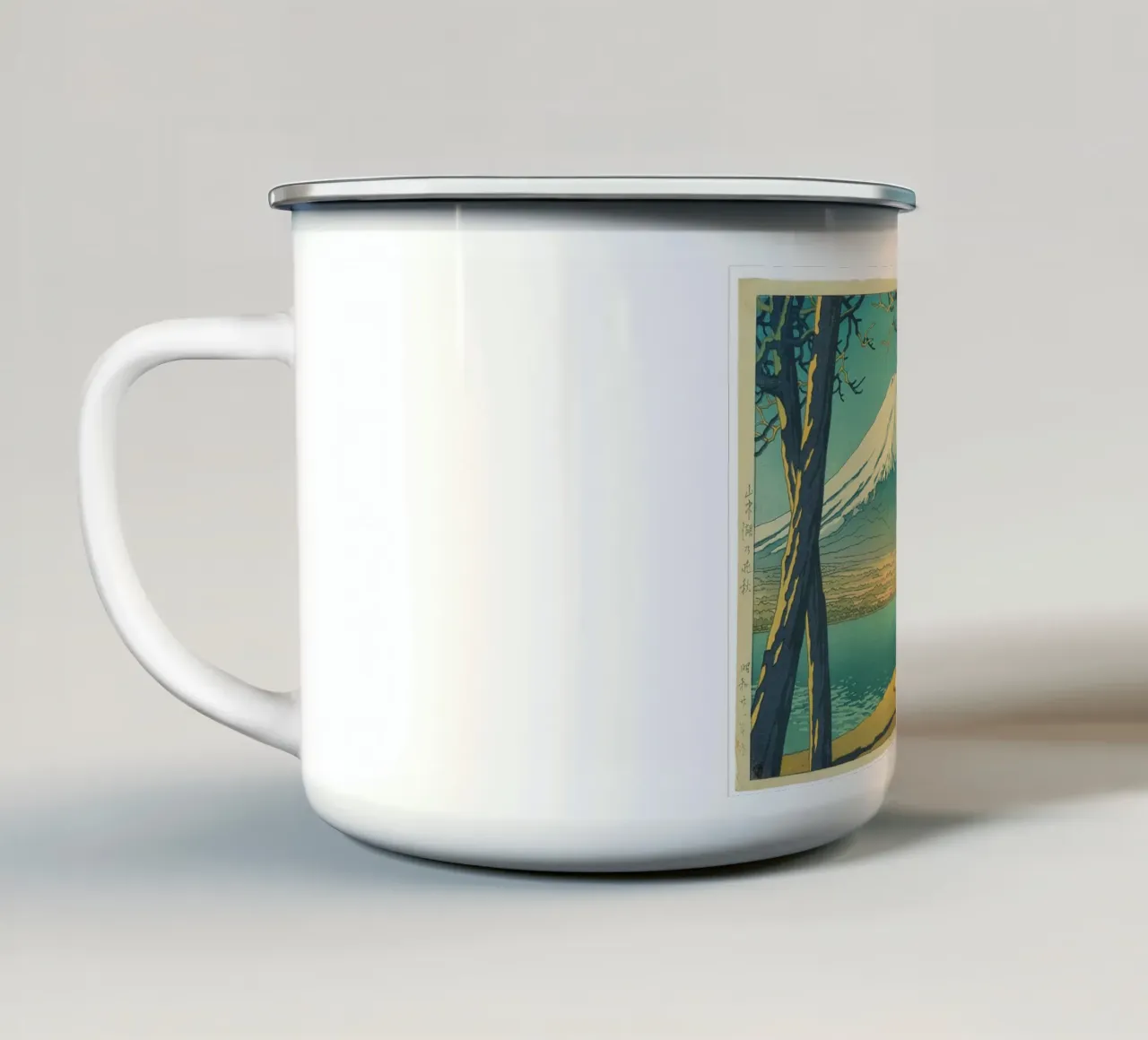 Heen & Mountain - Studio Ghibli - Mashup di stampe giapponesi tazza in smalto da Mashtup