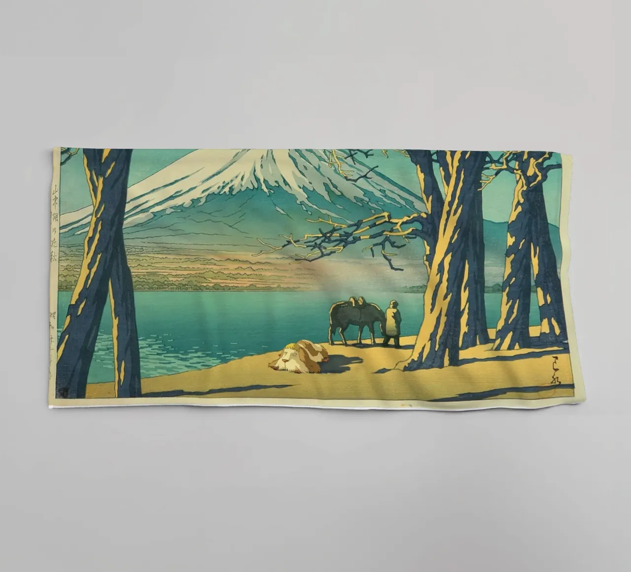 Heen & Mountain - Studio Ghibli - Mashup di stampe giapponesi asciugamano da bagno da Mashtup