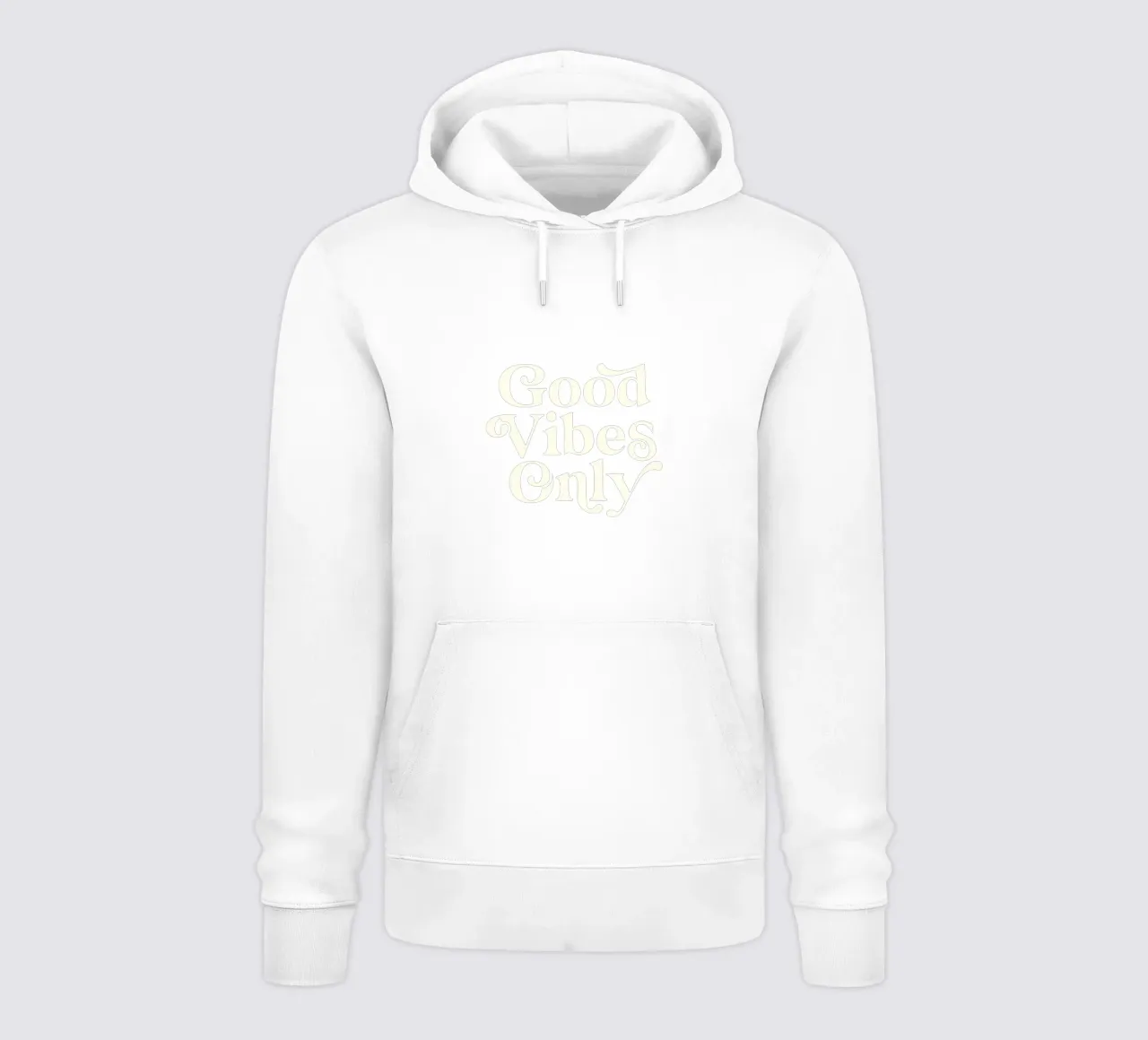 Good Vibes Only Stylish Typografie Design felpa con cappuccio da THE MOTIVATED TYPE