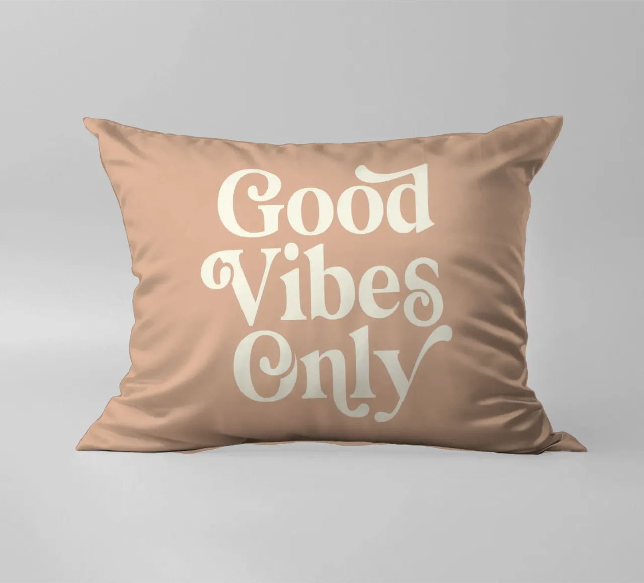 Good Vibes Only Stylish Typografie Design cuscino da THE MOTIVATED TYPE