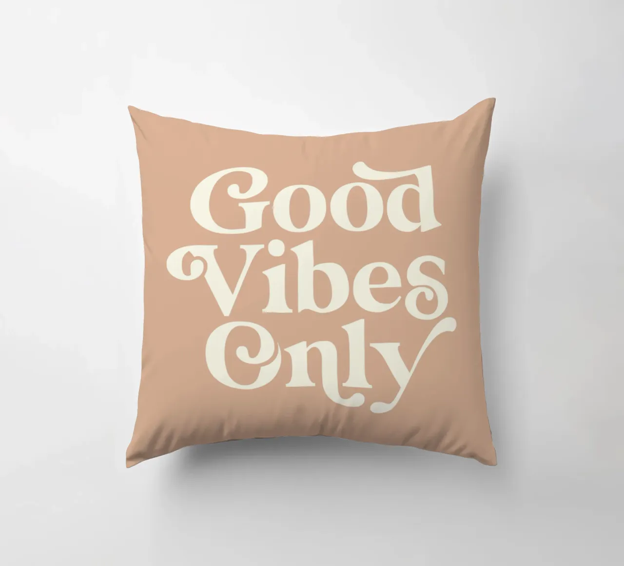 Good Vibes Only Stylish Typografie Design cuscino da THE MOTIVATED TYPE