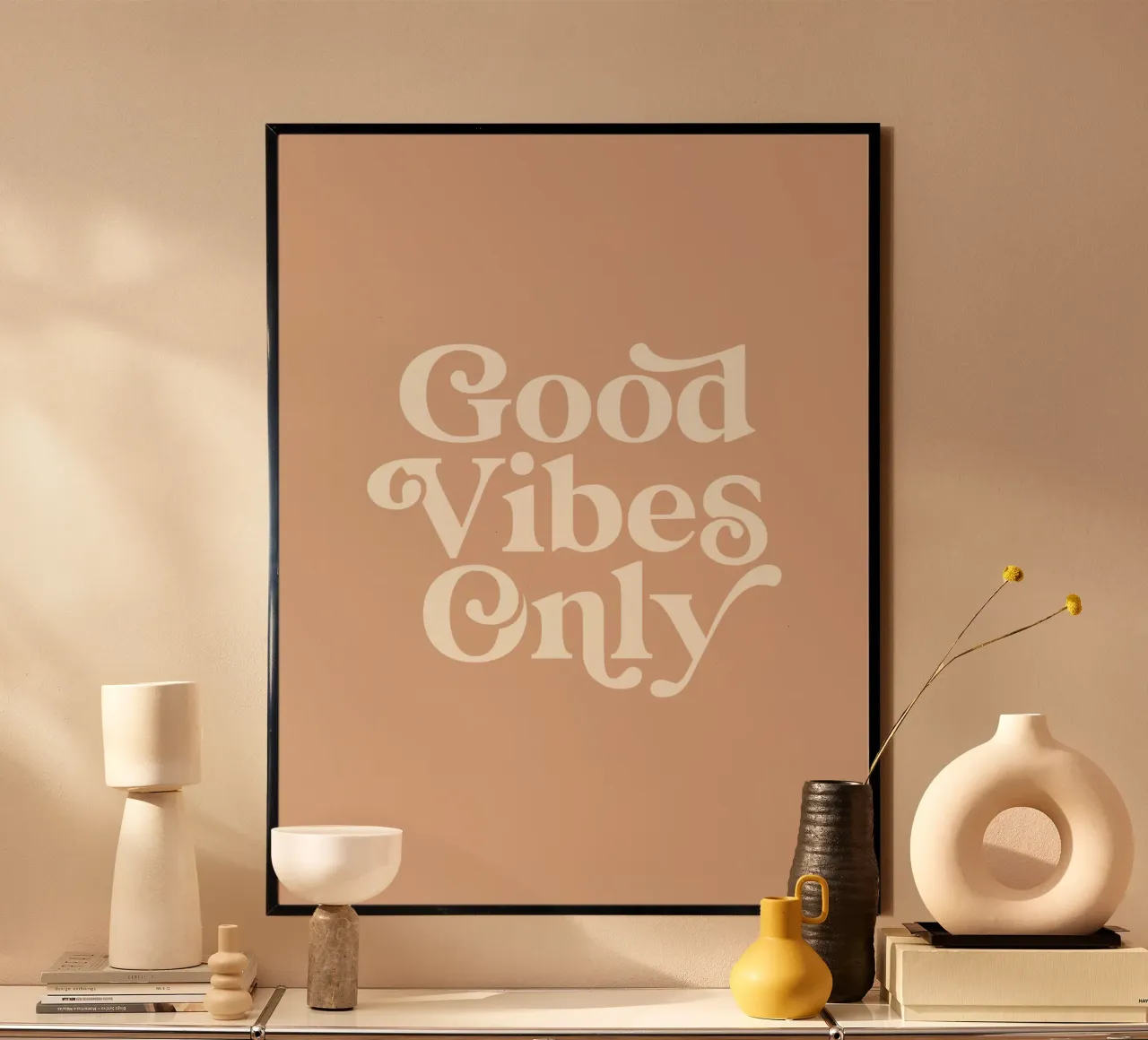 Good Vibes Only Stylish Typografie Design poster da THE MOTIVATED TYPE
