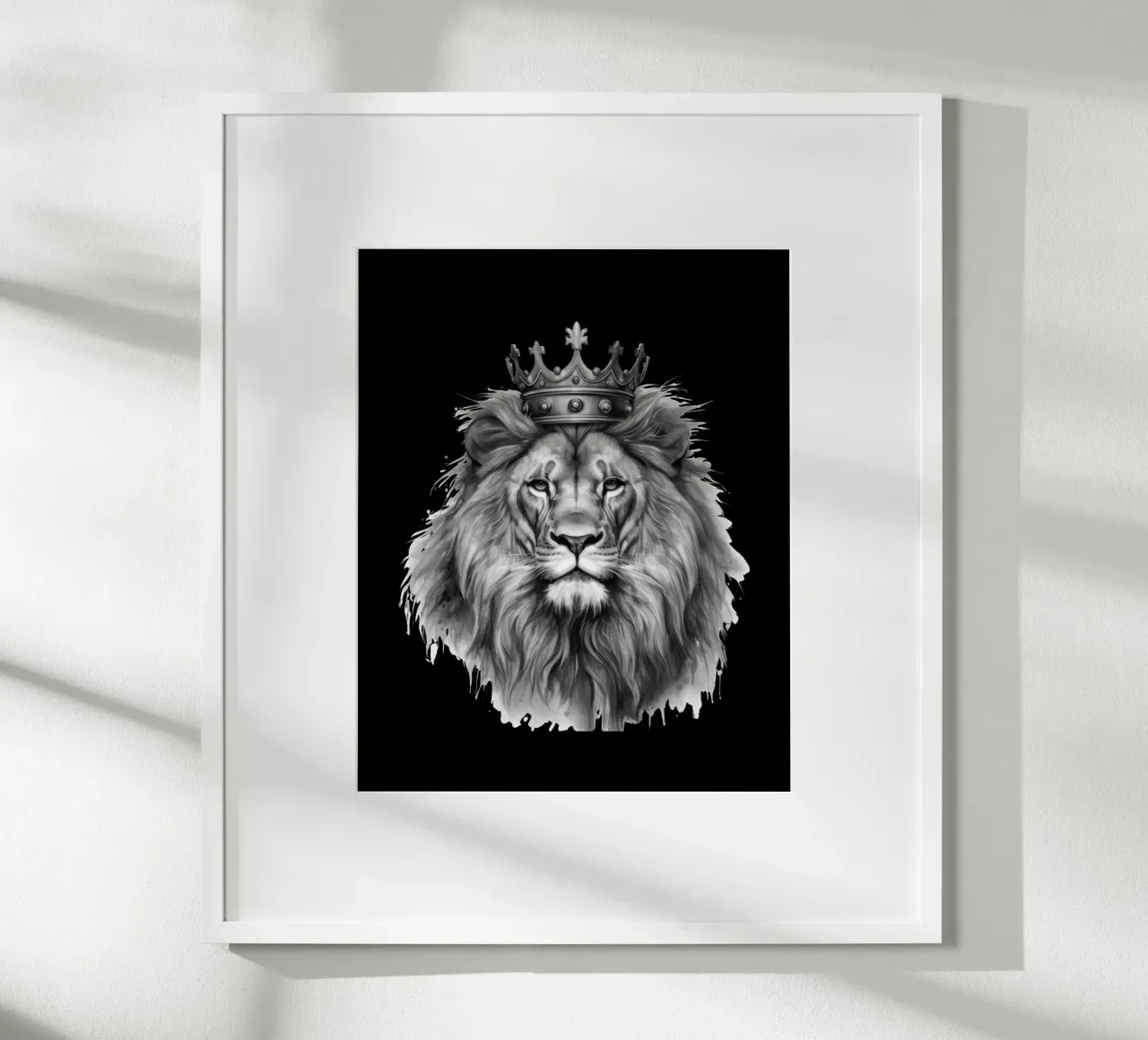 Löwen König mit Krone Variante 2 Poster von Yaso Design & Art