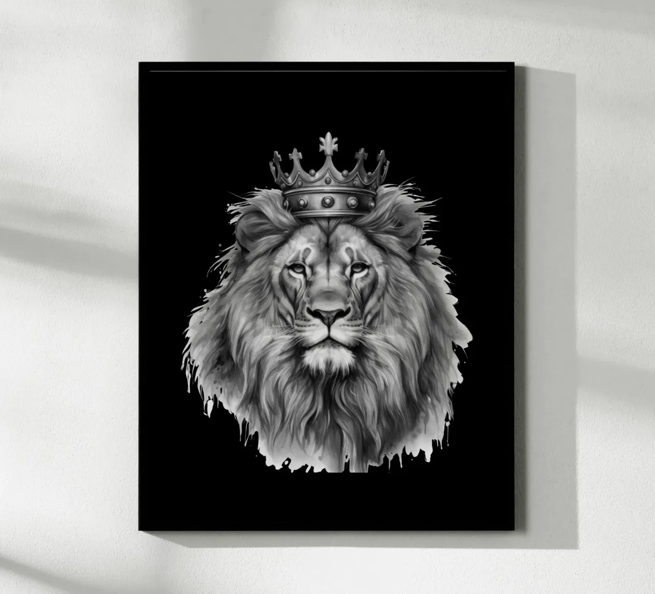 Löwen König mit Krone Variante 2 Poster von Yaso Design & Art