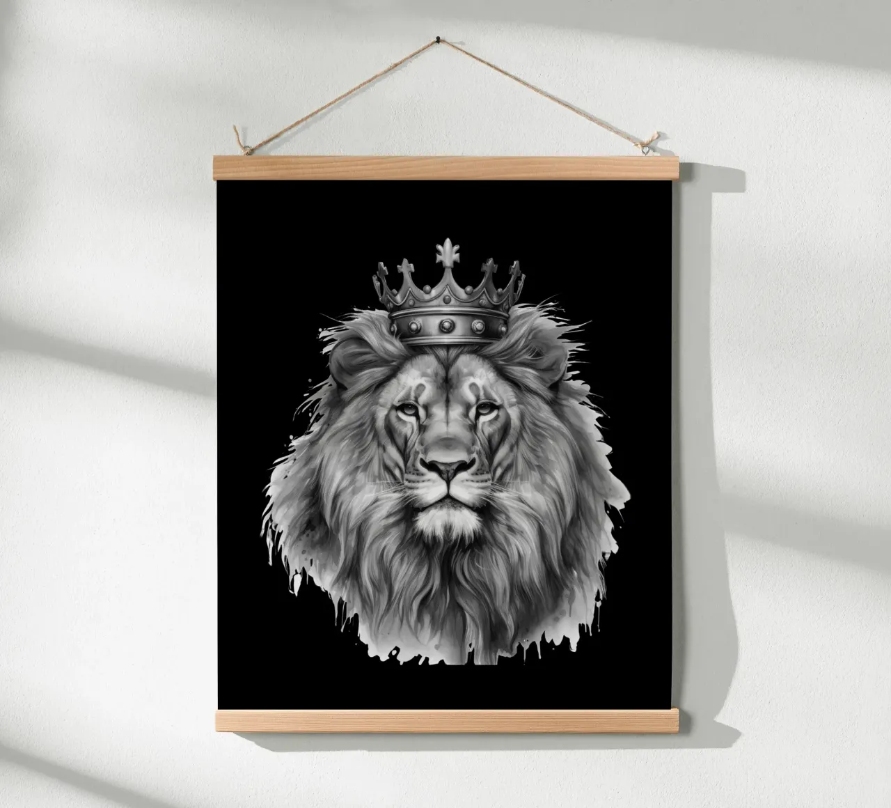 Löwen König mit Krone Variante 2 Poster von Yaso Design & Art