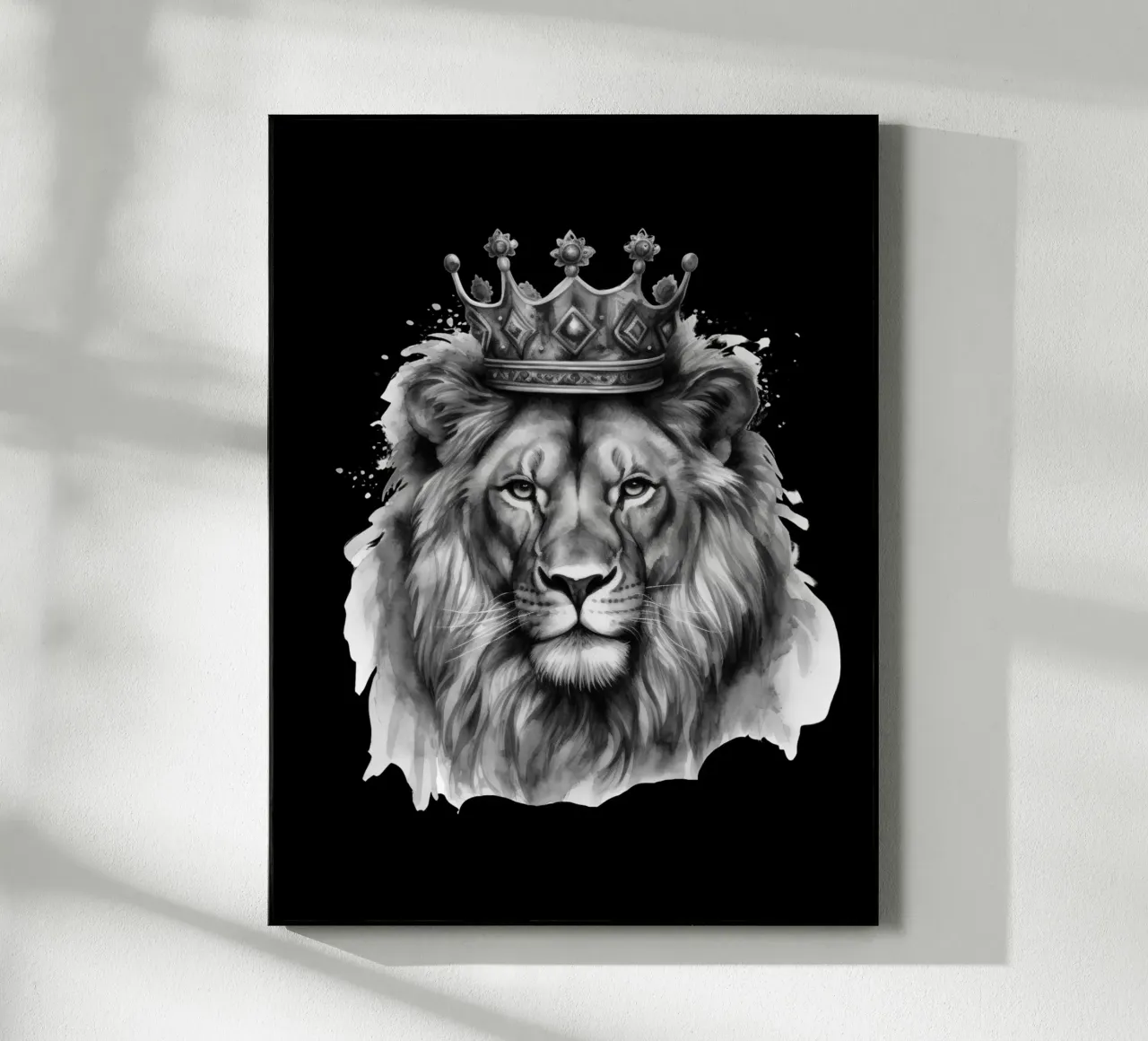 Roi lion avec couronne variante 3 plexiglas de Yaso Design & Art