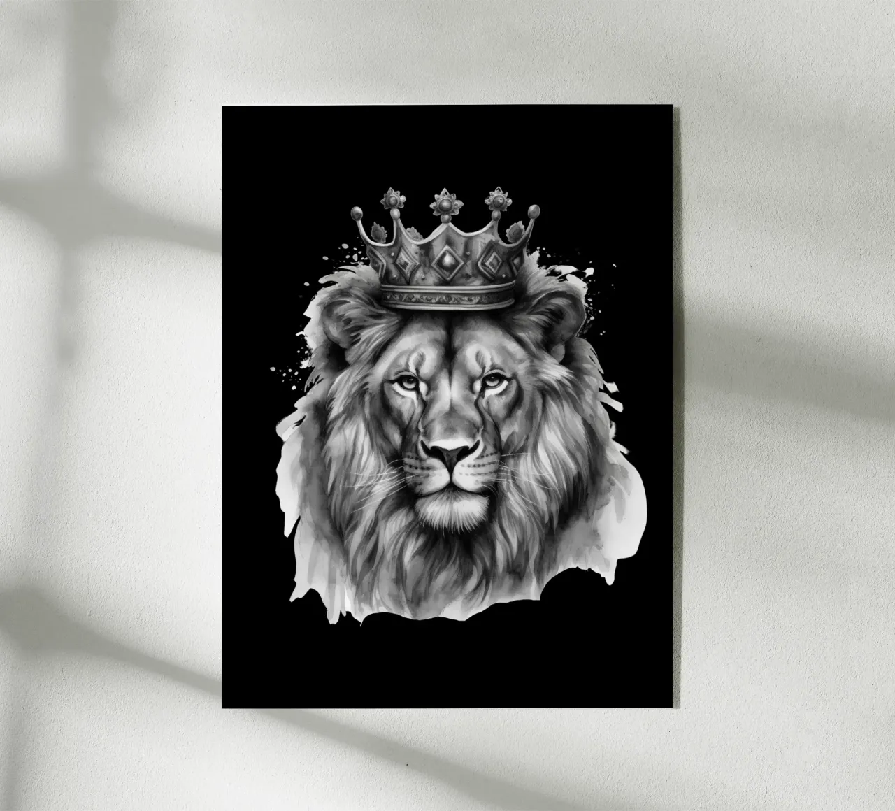 Re Leone con corona variante 3 plexiglass da Yaso Design & Art