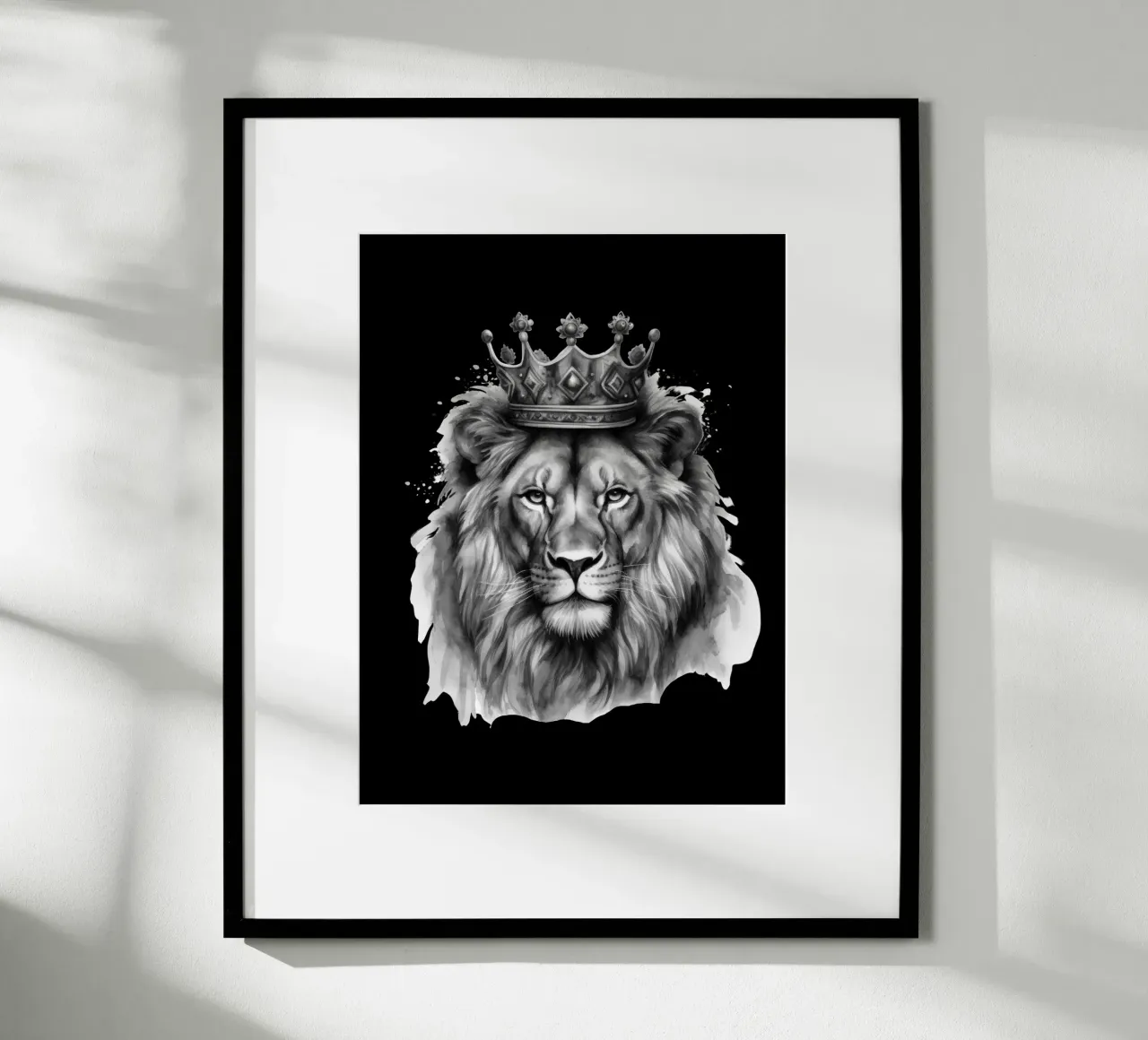 Löwen König mit Krone Variante 3 Poster von Yaso Design & Art