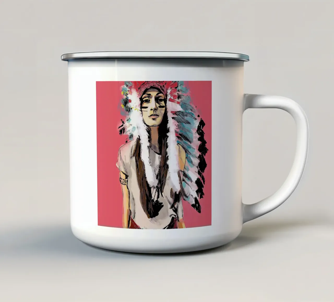 Cassandre tazza in smalto da Agnes KR Patience