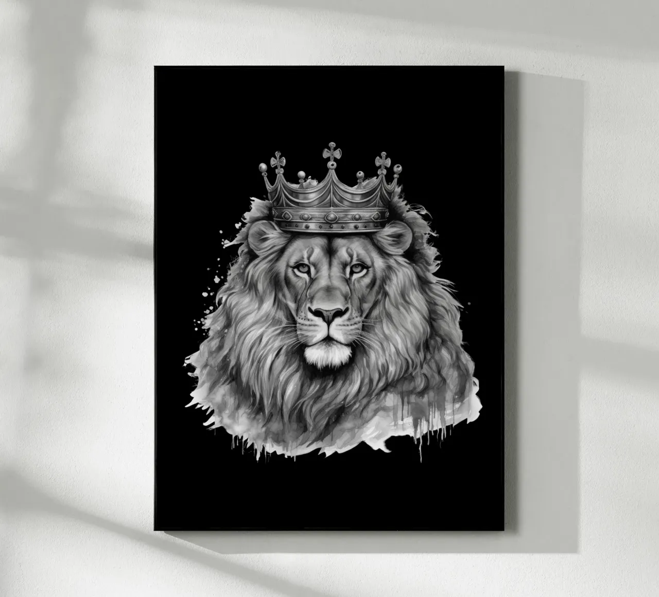 Re Leone con corona variante 4 plexiglass da Yaso Design & Art