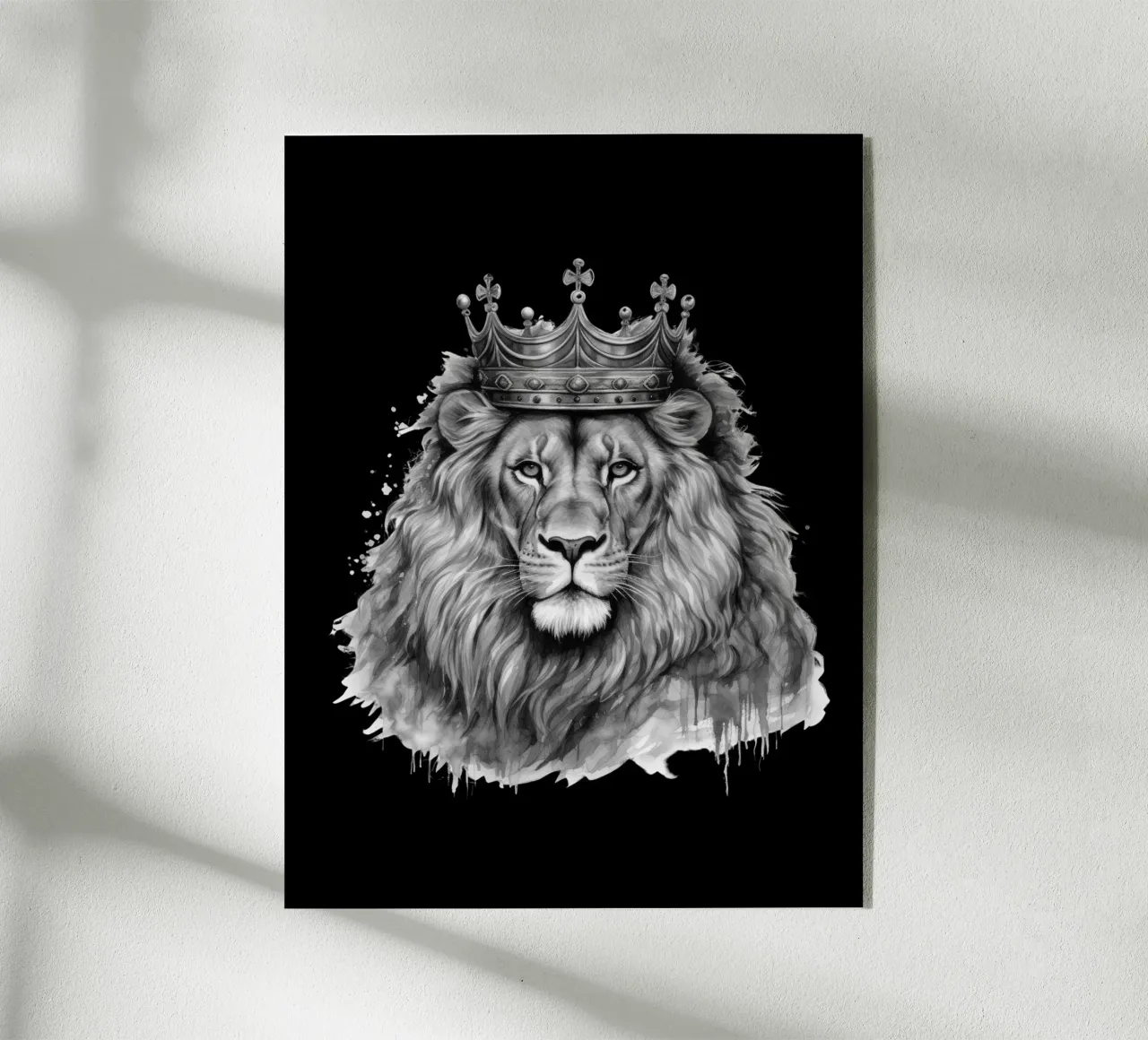 Re Leone con corona variante 4 plexiglass da Yaso Design & Art