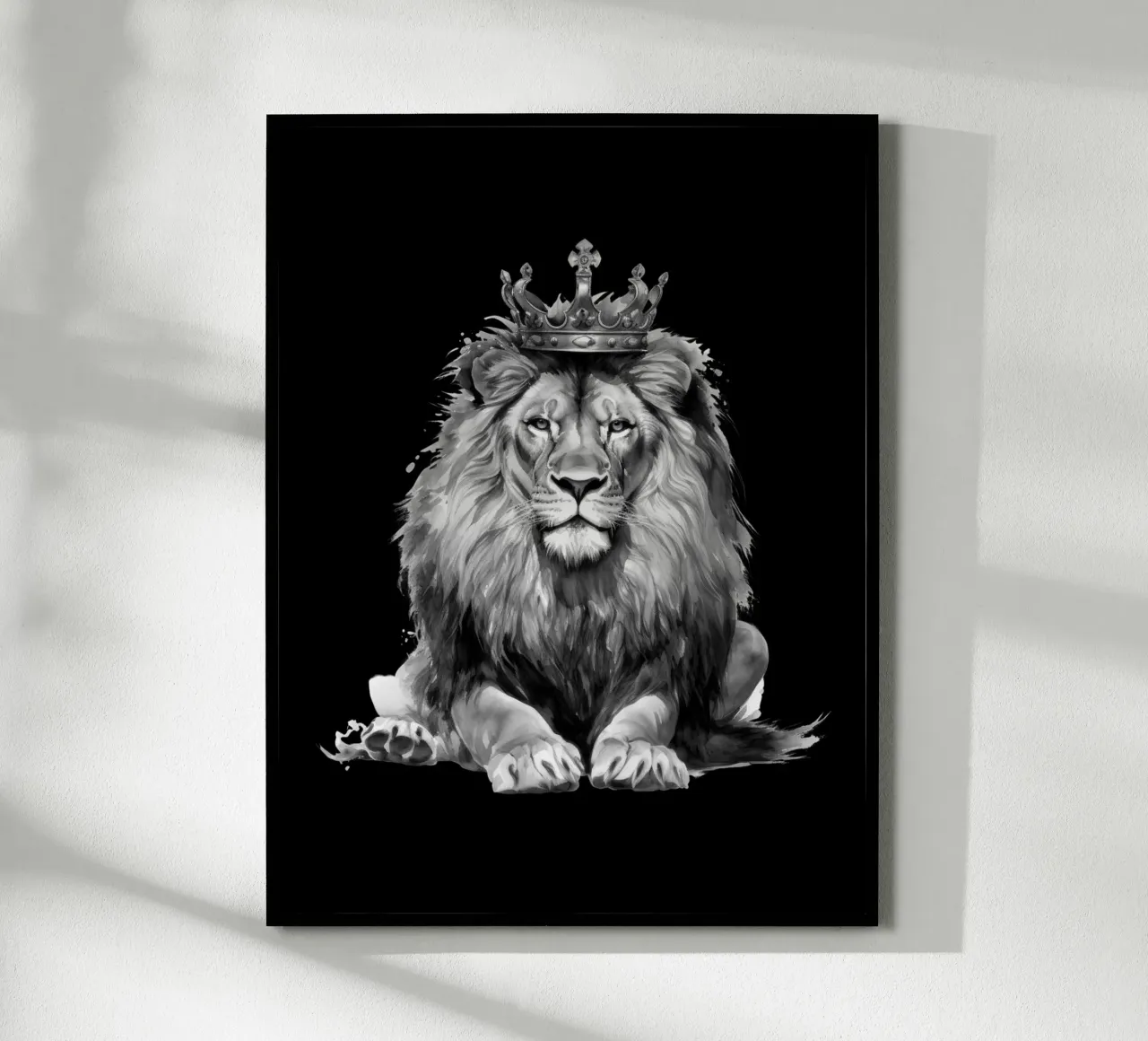 Löwen König mit Krone Variante 5 Poster von Yaso Design & Art