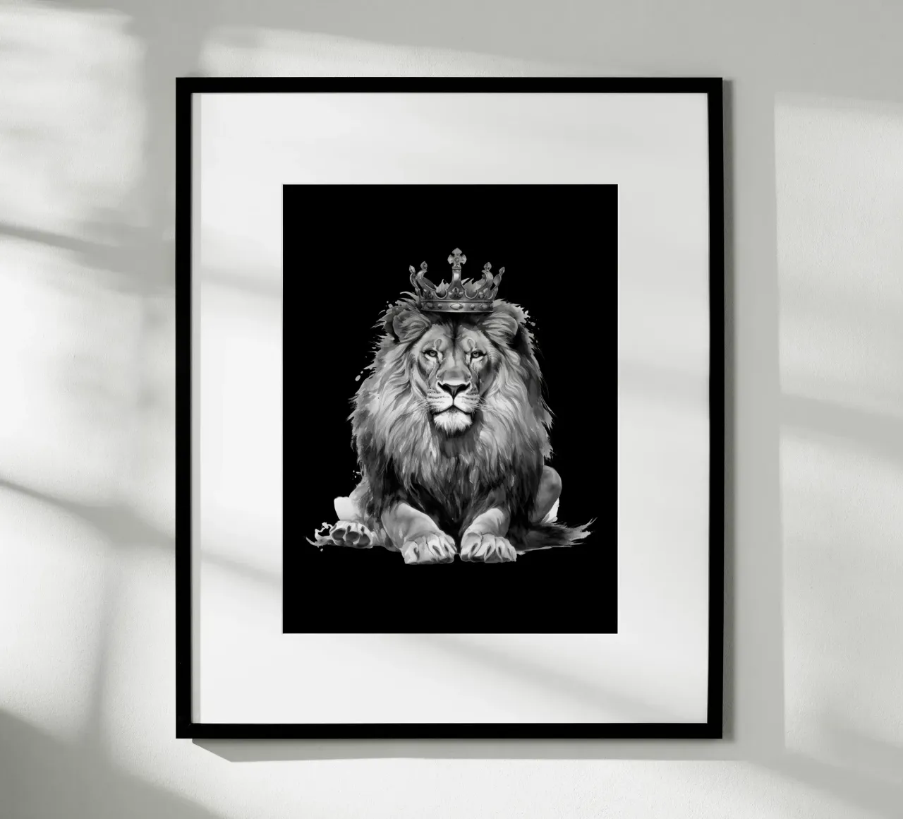 Löwen König mit Krone Variante 5 Poster von Yaso Design & Art