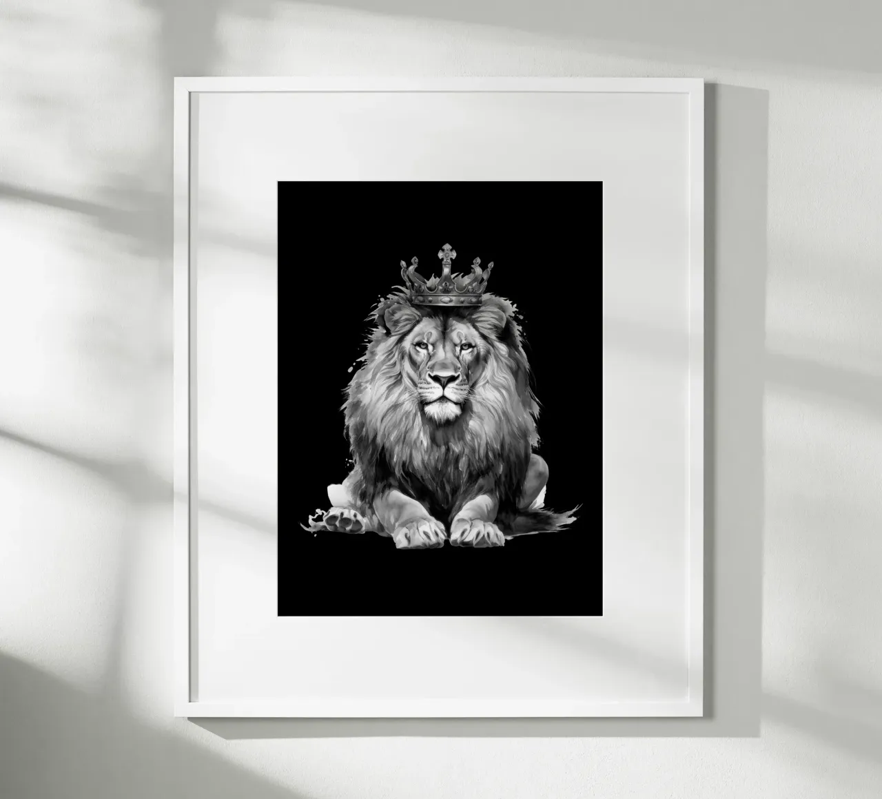 Löwen König mit Krone Variante 5 Poster von Yaso Design & Art