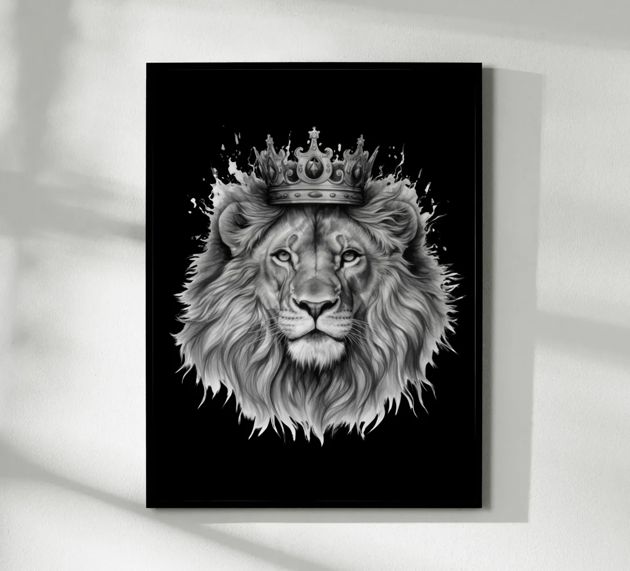 Lion king with crown Variant 6 hahnemühle by Yaso Design & Art