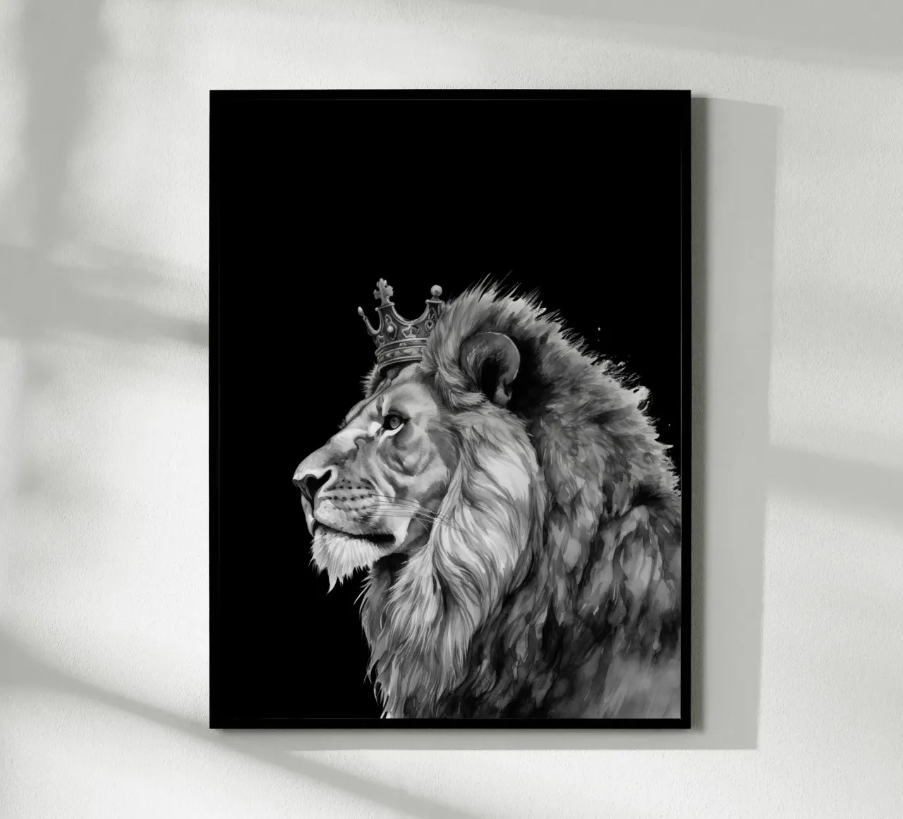 Löwen König mit Krone Variante 7 Poster von Yaso Design & Art