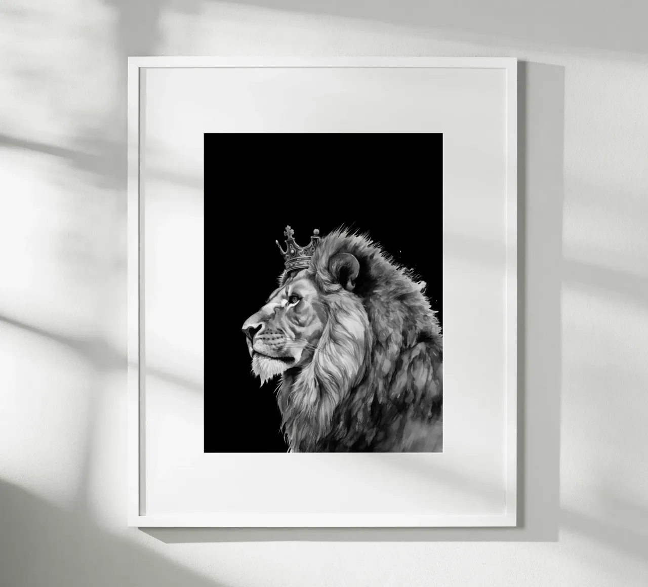 Löwen König mit Krone Variante 7 Poster von Yaso Design & Art