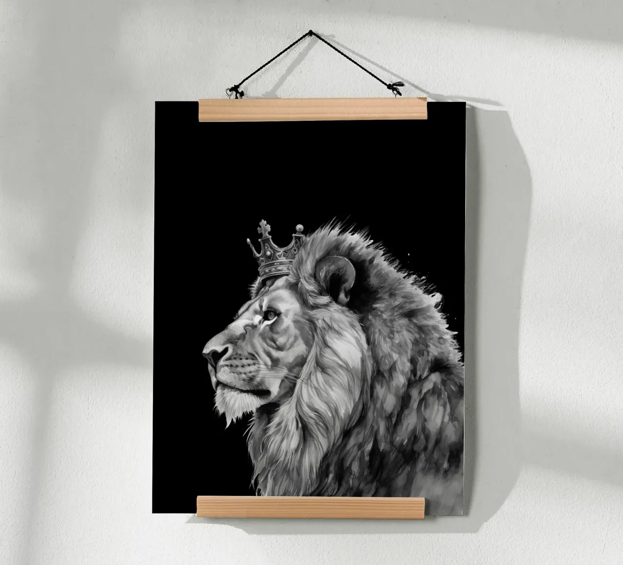 Löwen König mit Krone Variante 7 Poster von Yaso Design & Art