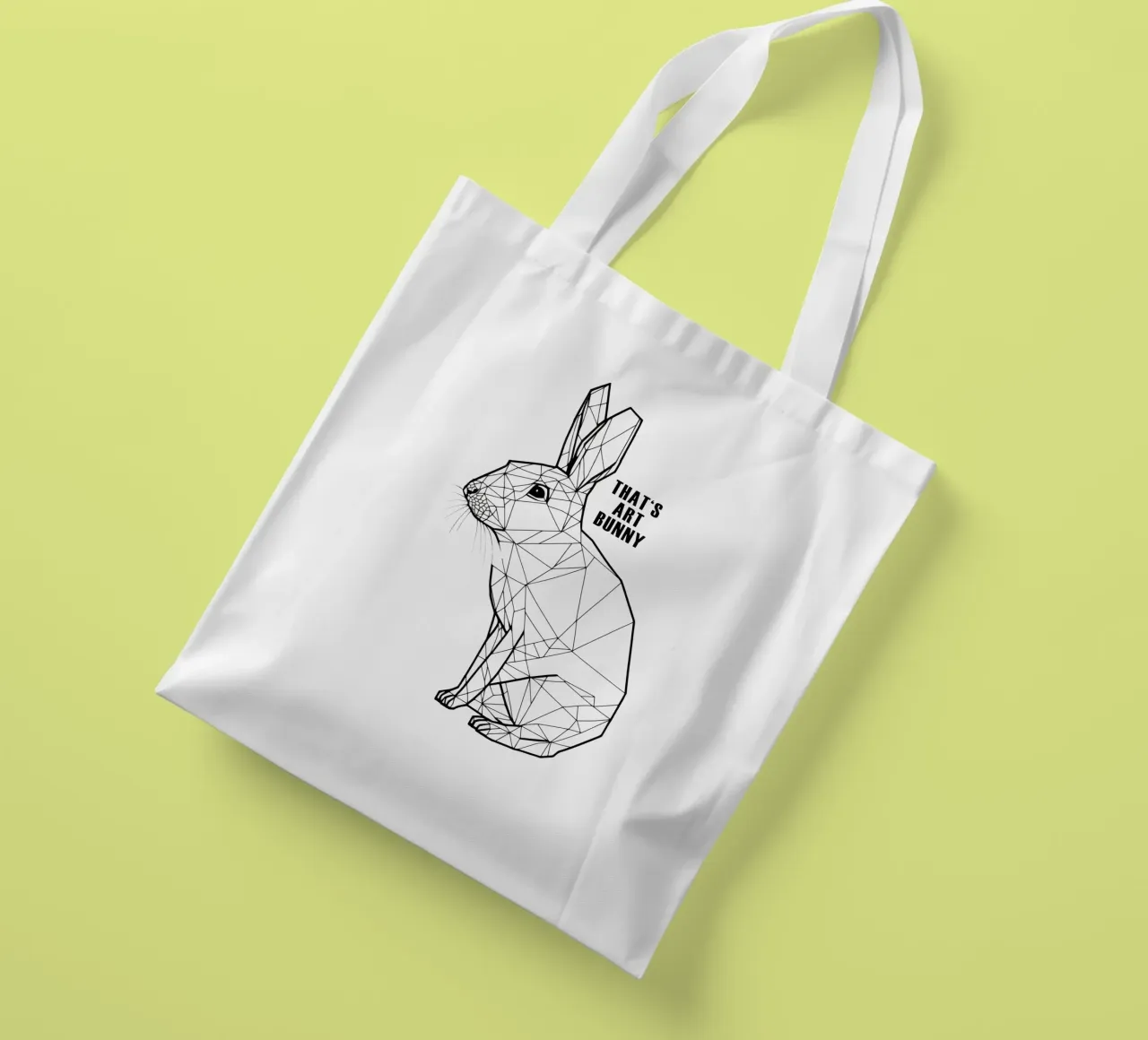 That's Art Bunny | Line art with a wink tote bag by Autofocus