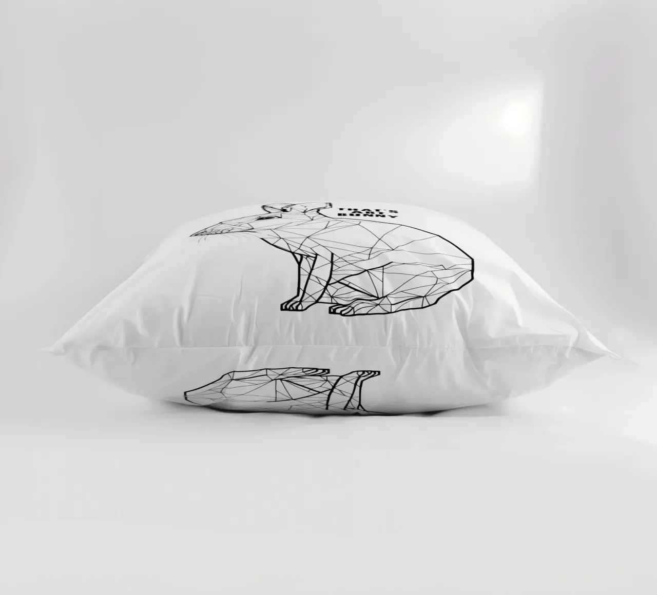 That's Art Bunny | Line art con una strizzatina d'occhio cuscino da Autofocus