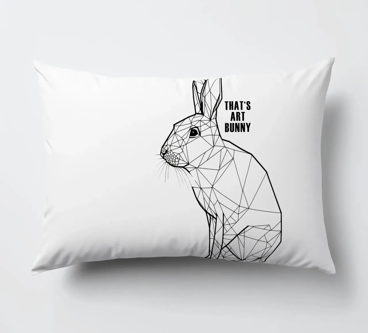 That's Art Bunny | Line art con una strizzatina d'occhio cuscino da Autofocus