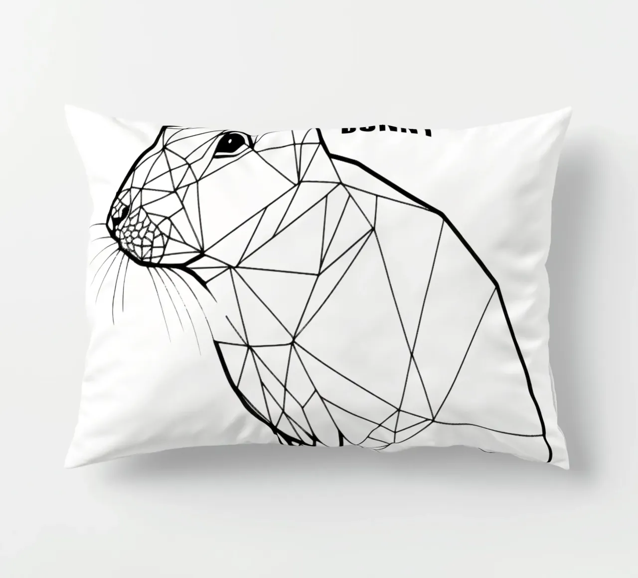 That's Art Bunny | Line art con una strizzatina d'occhio cuscino da Autofocus