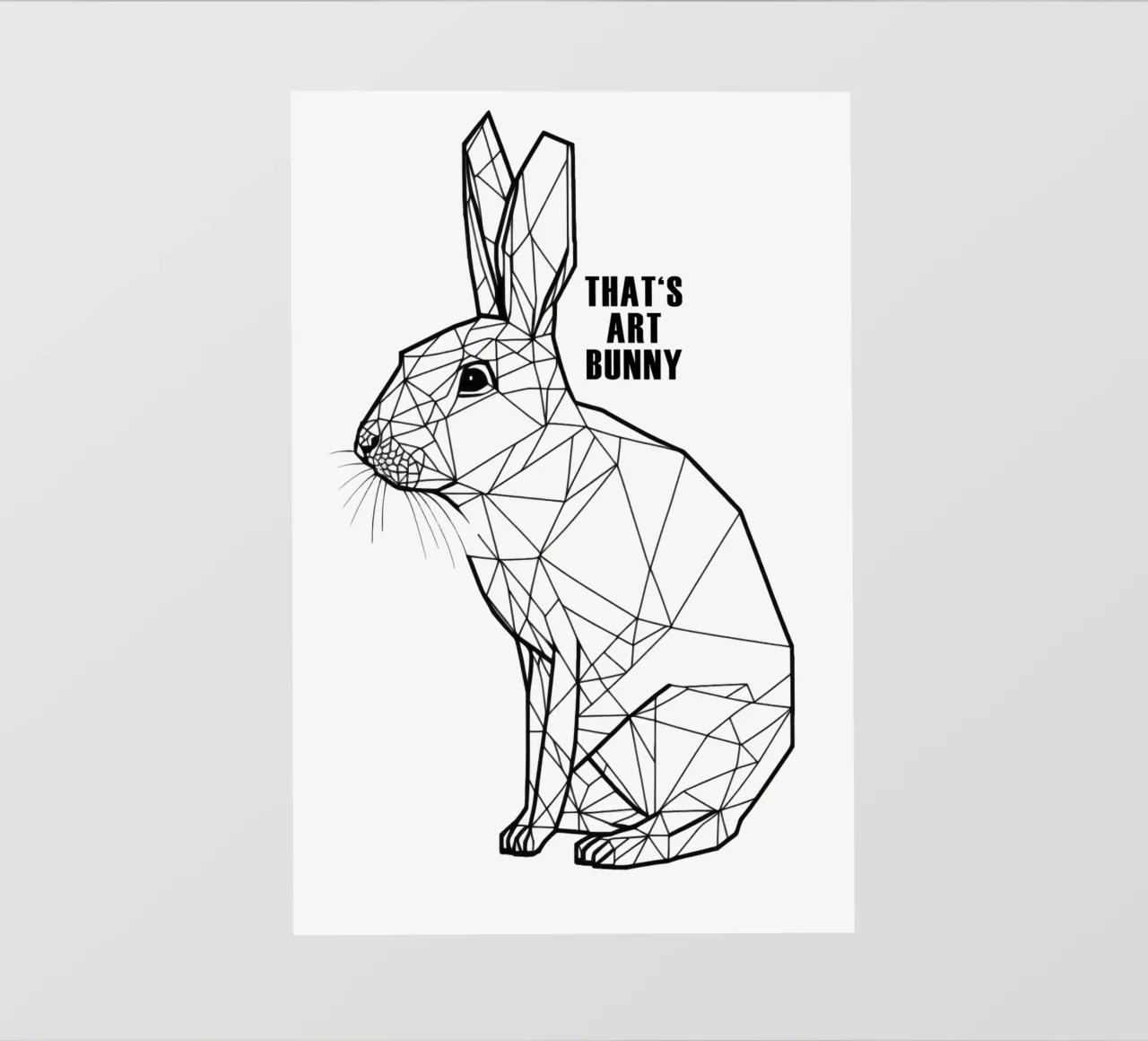 That's Art Bunny | Line art with a wink pvc cover by Autofocus