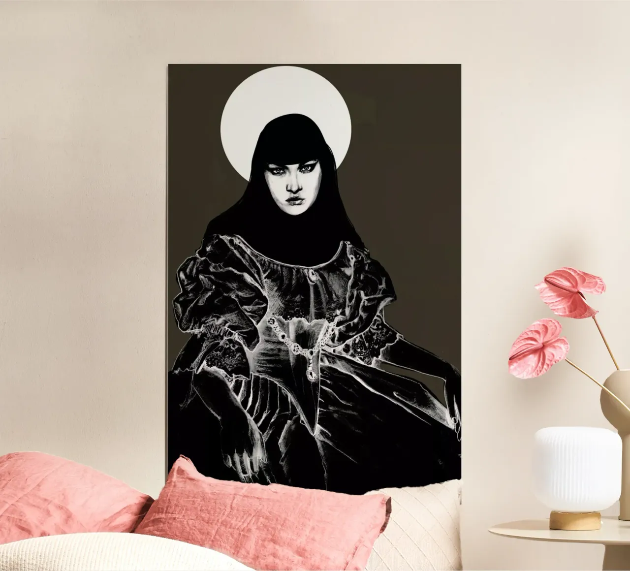 Duchesse (Vamp) poster con telaio in plastica da Agnes KR Patience
