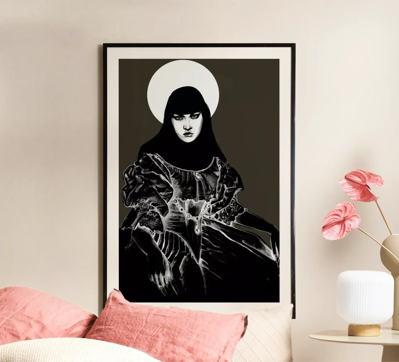 Duchesse (Vamp) poster con telaio in plastica da Agnes KR Patience