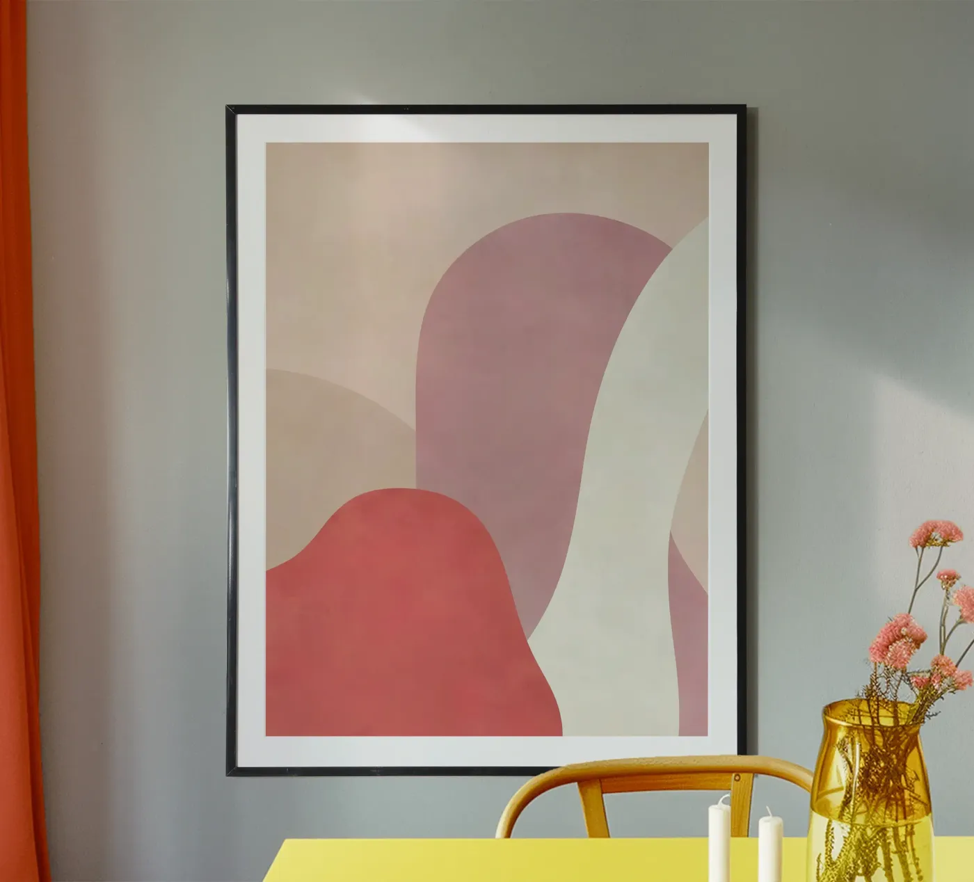 Onde rosa poster da Artdesignstudio