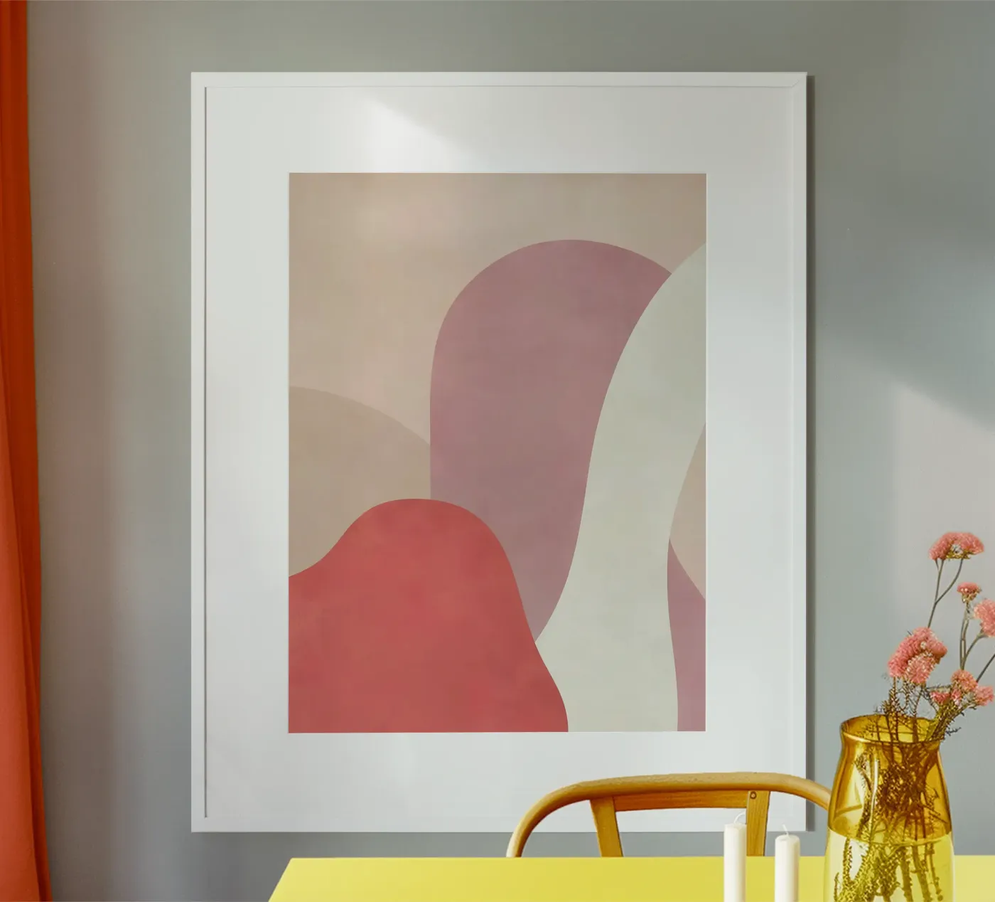 Onde rosa poster da Artdesignstudio