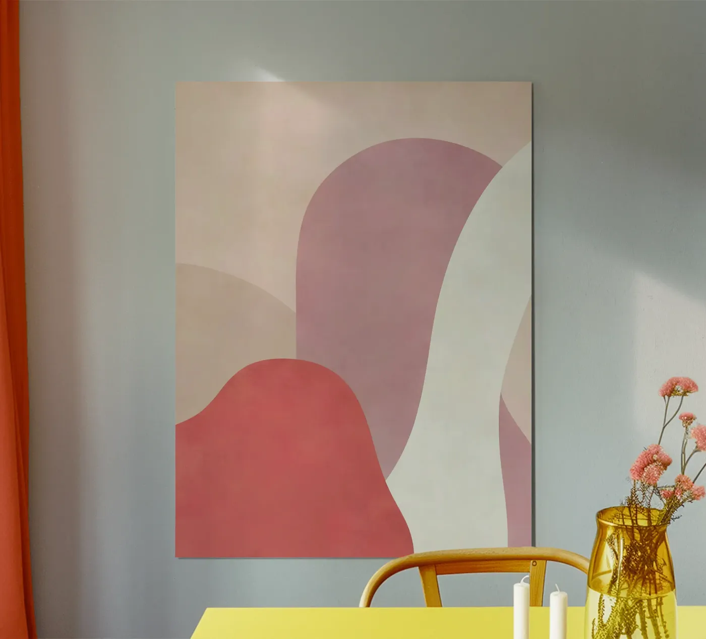 Onde rosa poster da Artdesignstudio