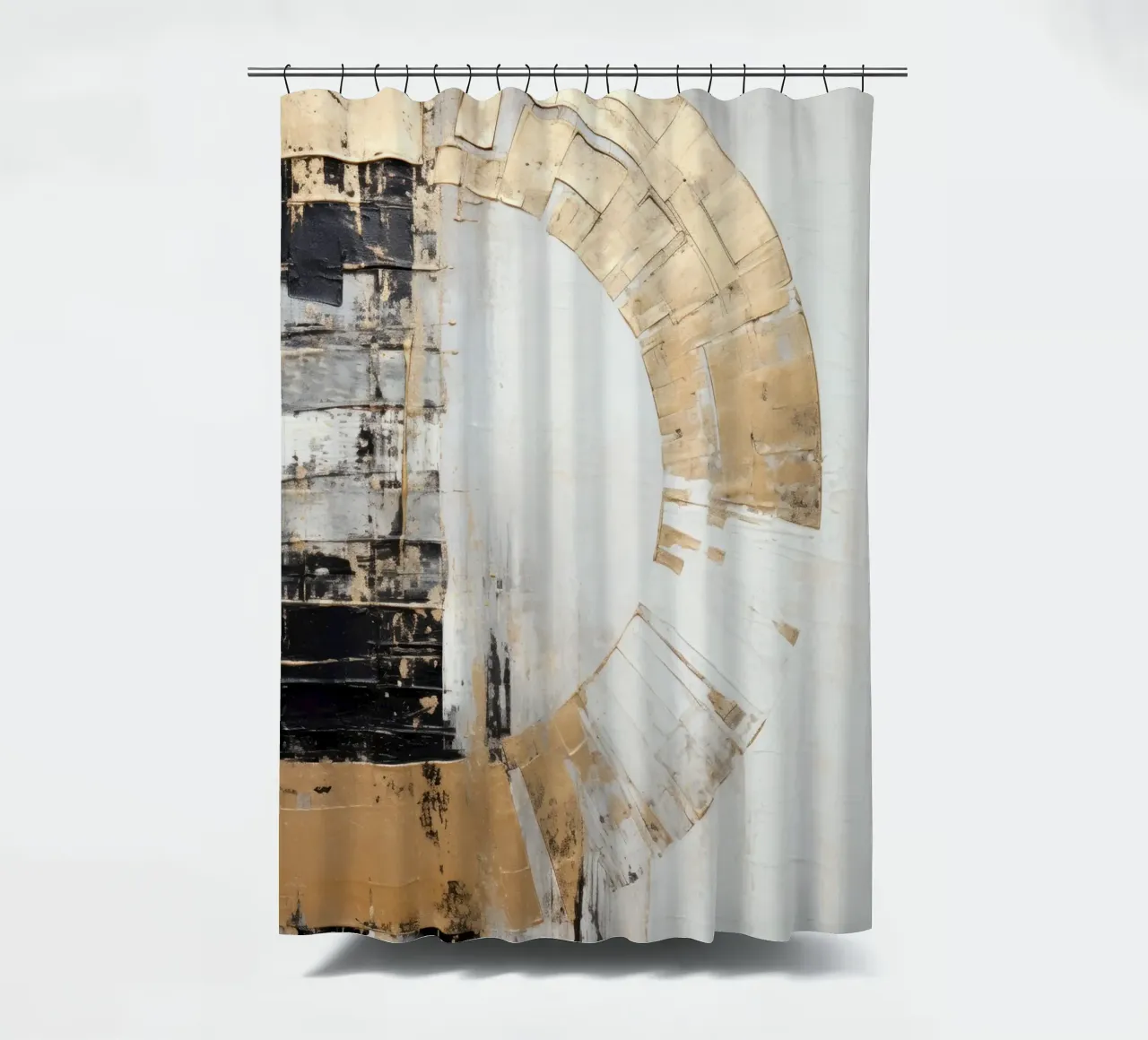 ABSTRACT ART Force field shower curtain by Melanie Viola