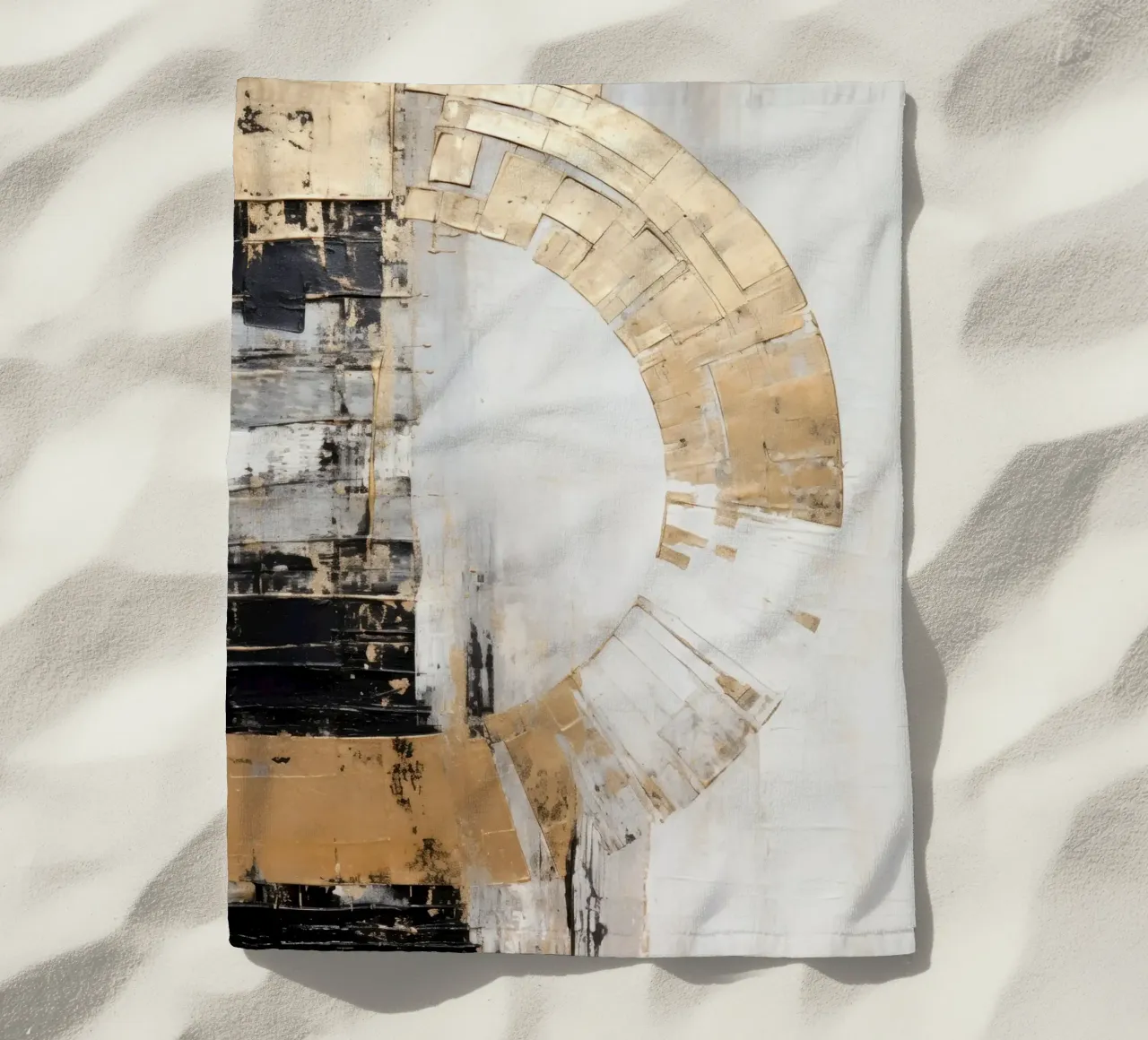 ART ABSTRACTUEL Champ de force serviette de plage de Melanie Viola
