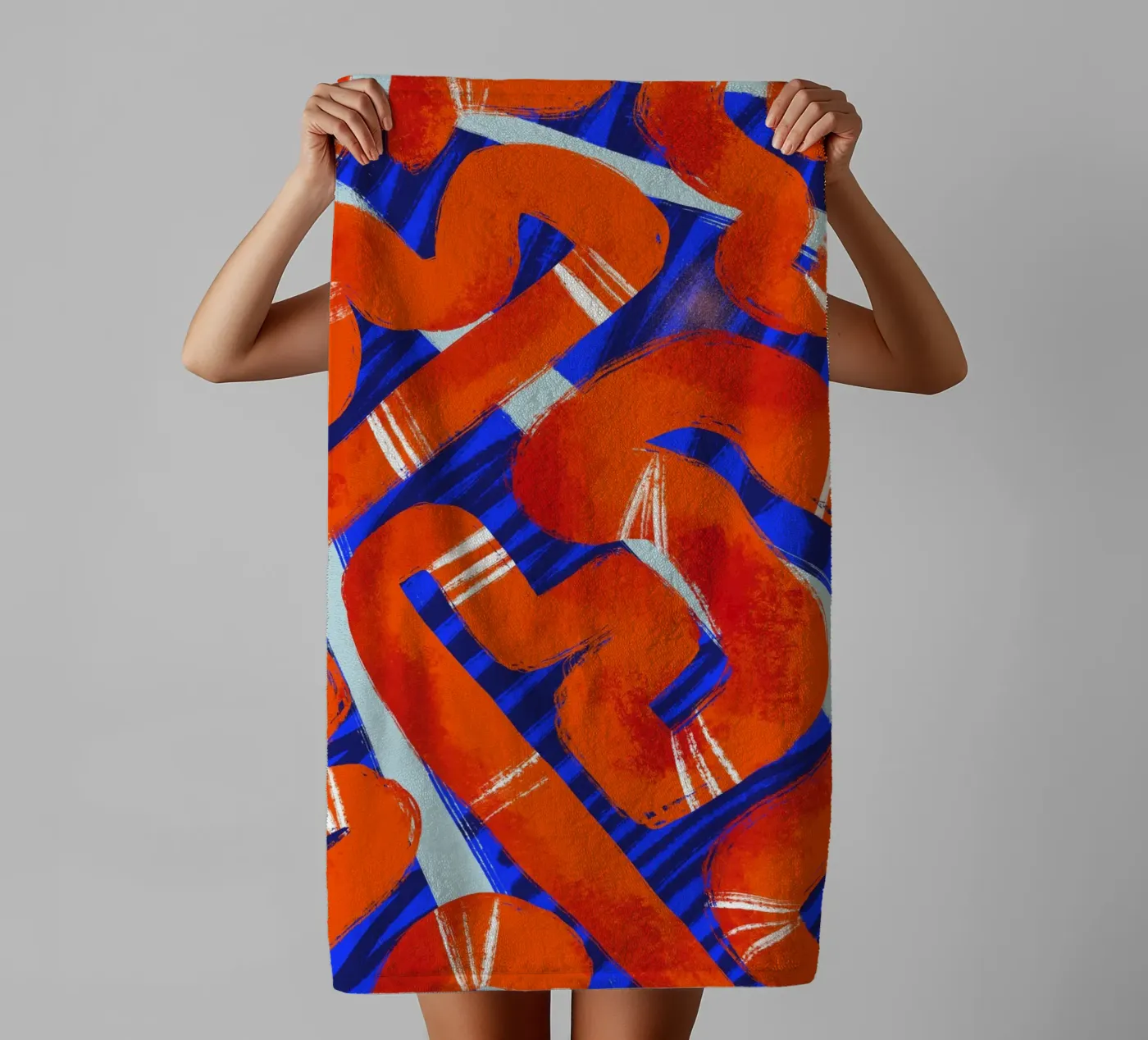 Abstract pattern 2 badhanddoek van Studio Fiamma