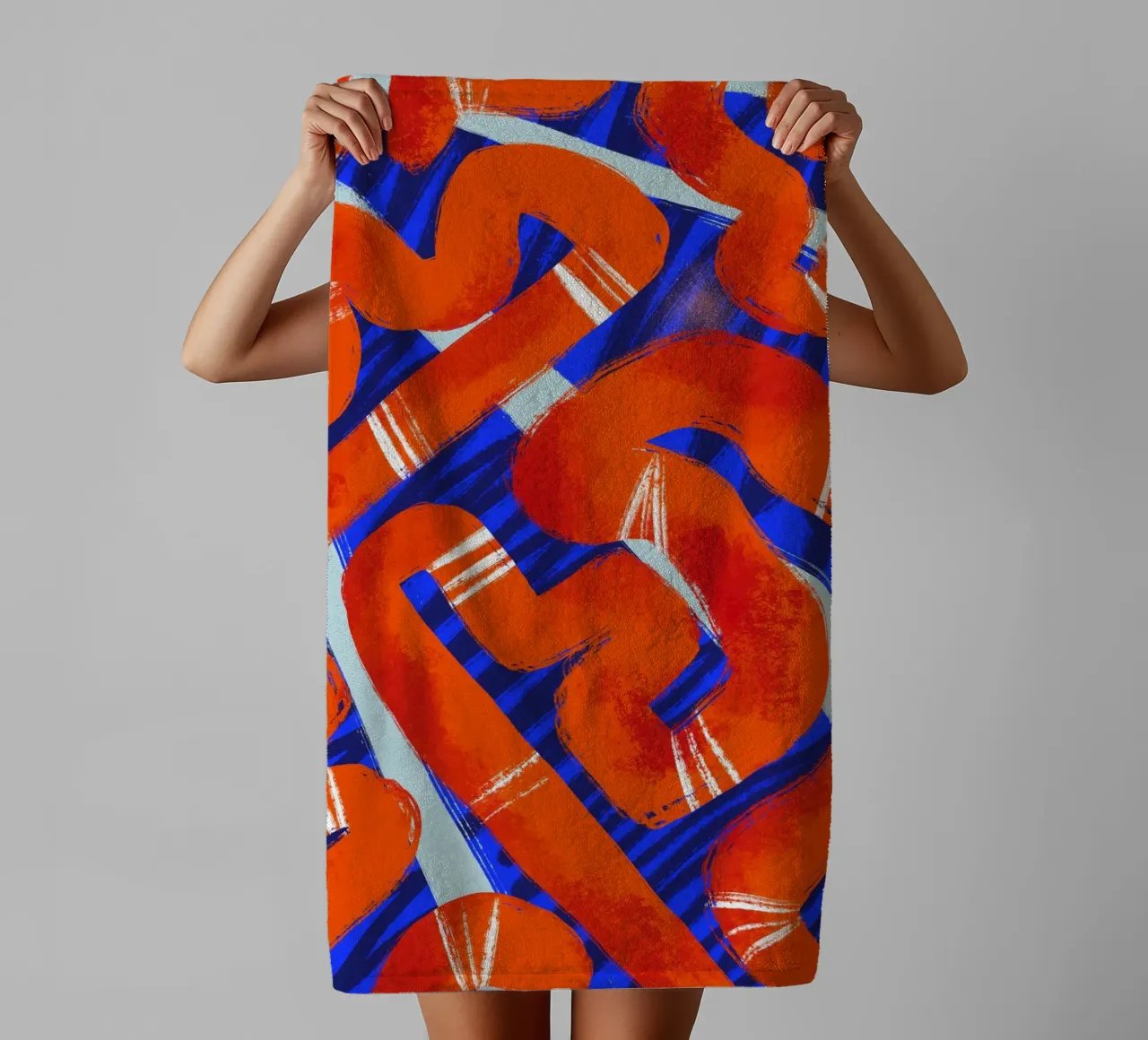 Abstract pattern 2 badhanddoek van Studio Fiamma