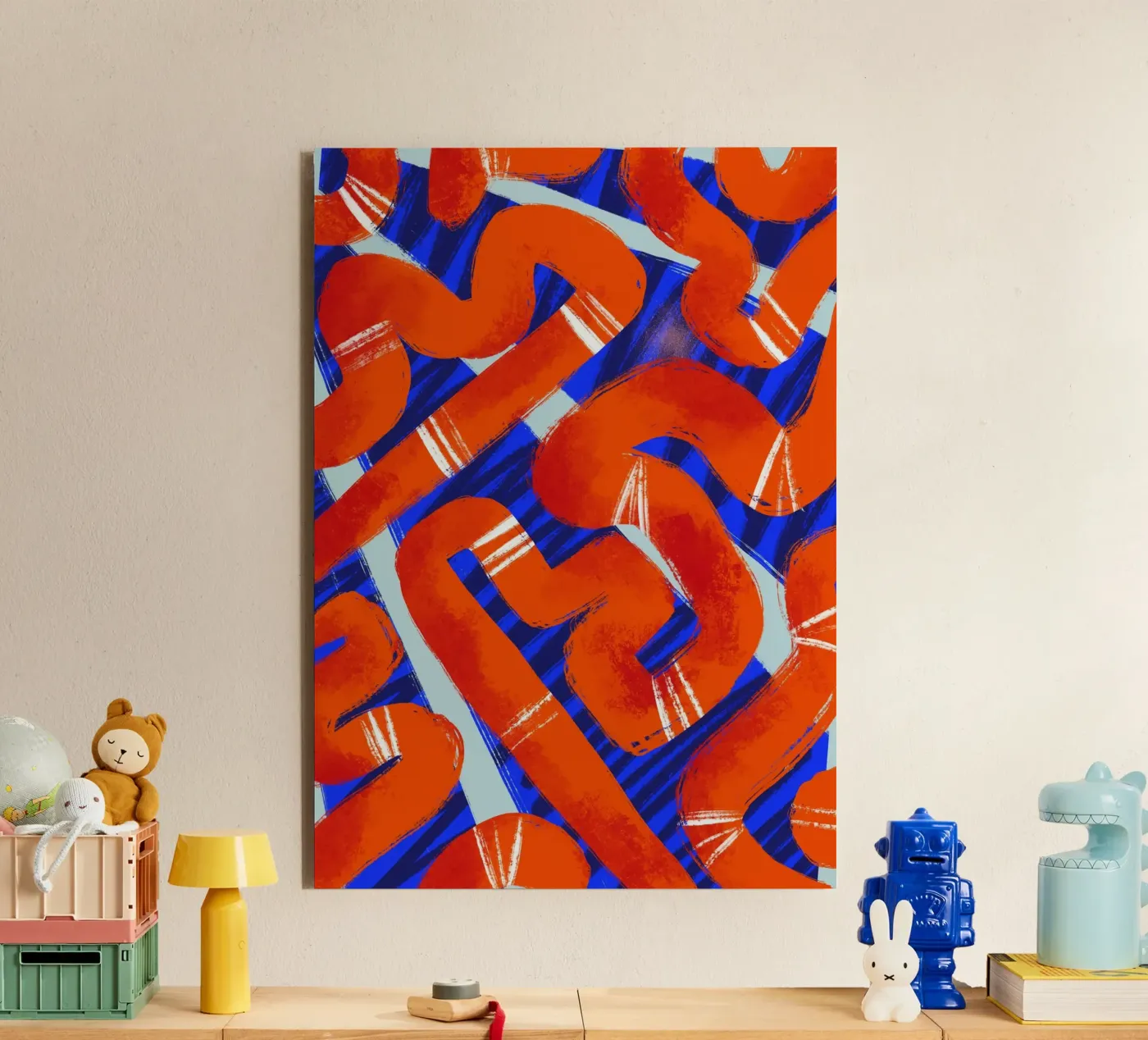 Abstract pattern 2 forex-plaat van Studio Fiamma