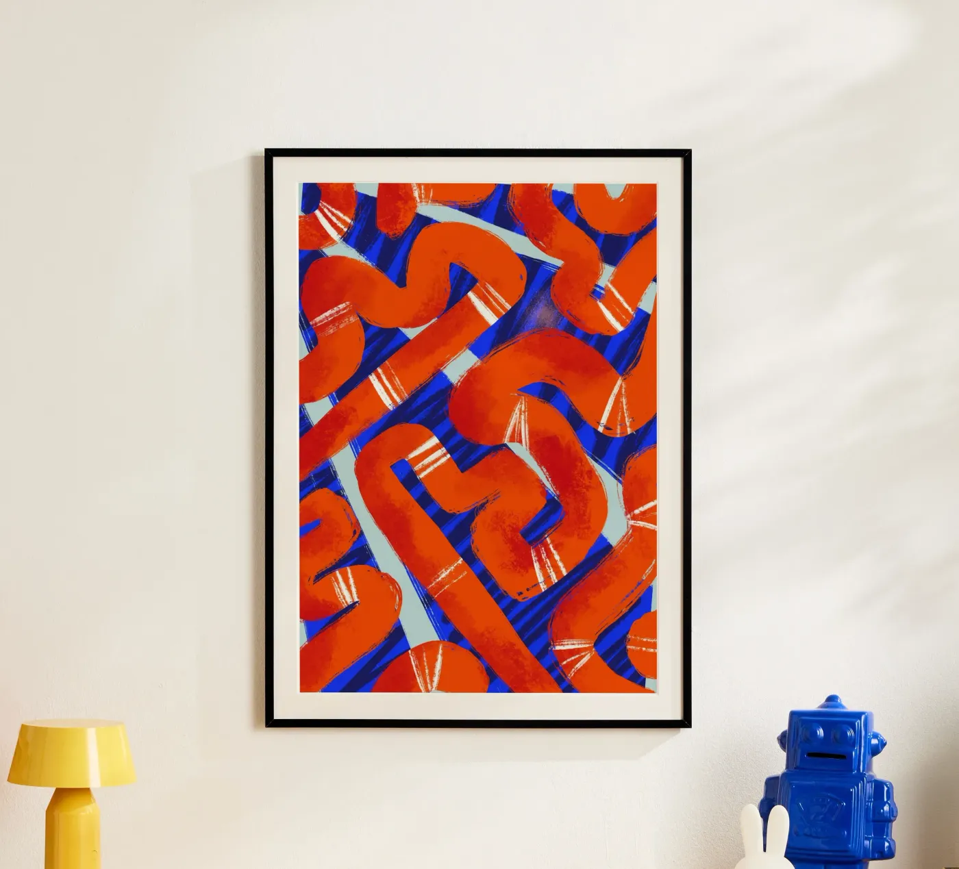 Abstract pattern 2 poster van Studio Fiamma
