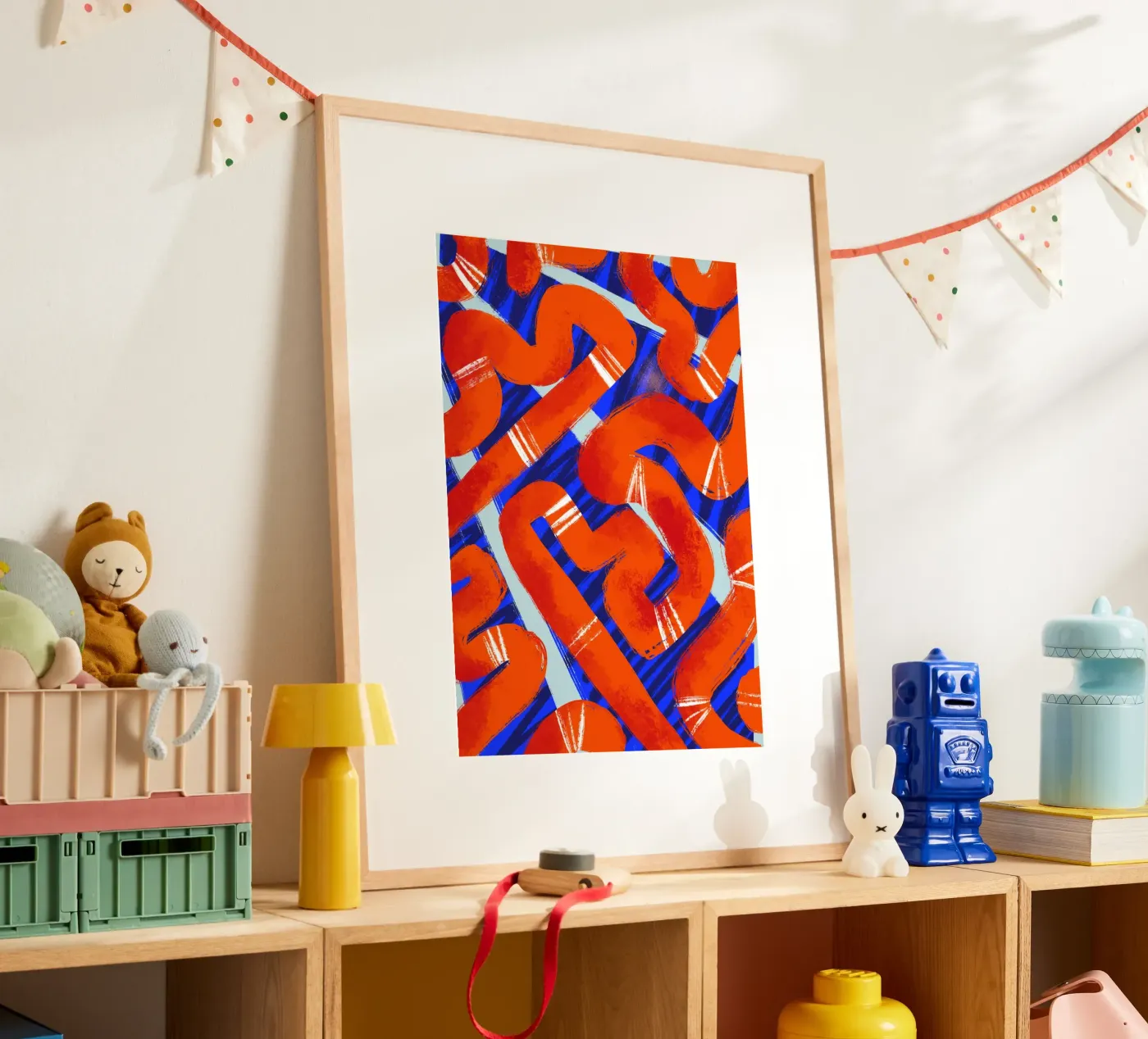 Abstract pattern 2 poster van Studio Fiamma
