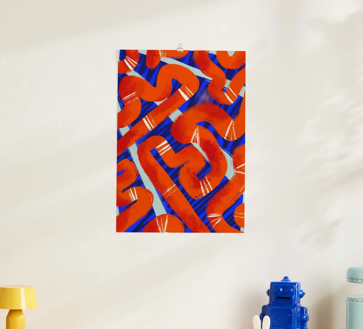 Abstract pattern 2 poster van Studio Fiamma