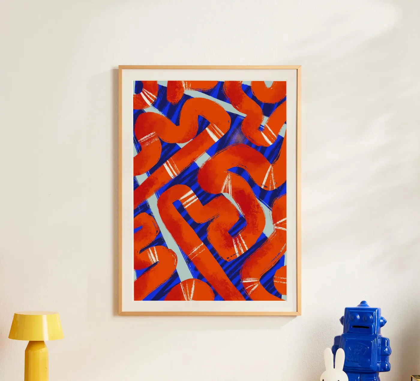 Abstract pattern 2 poster van Studio Fiamma