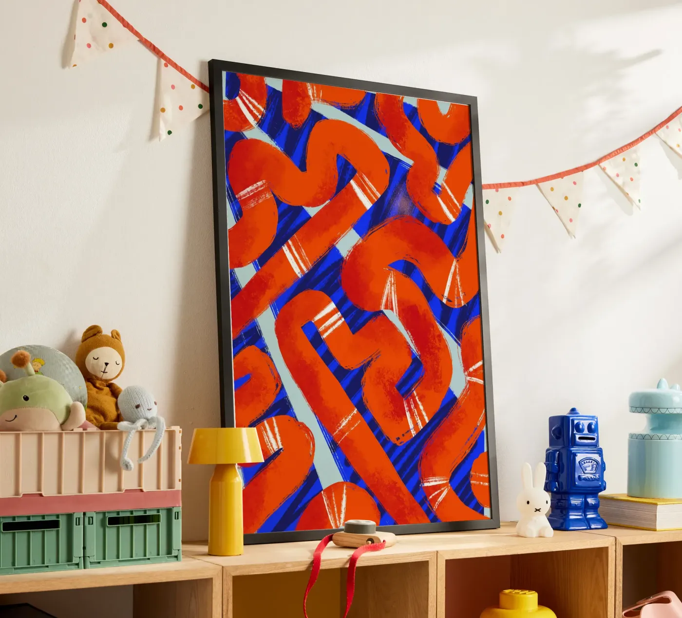 Abstract pattern 2 poster van Studio Fiamma