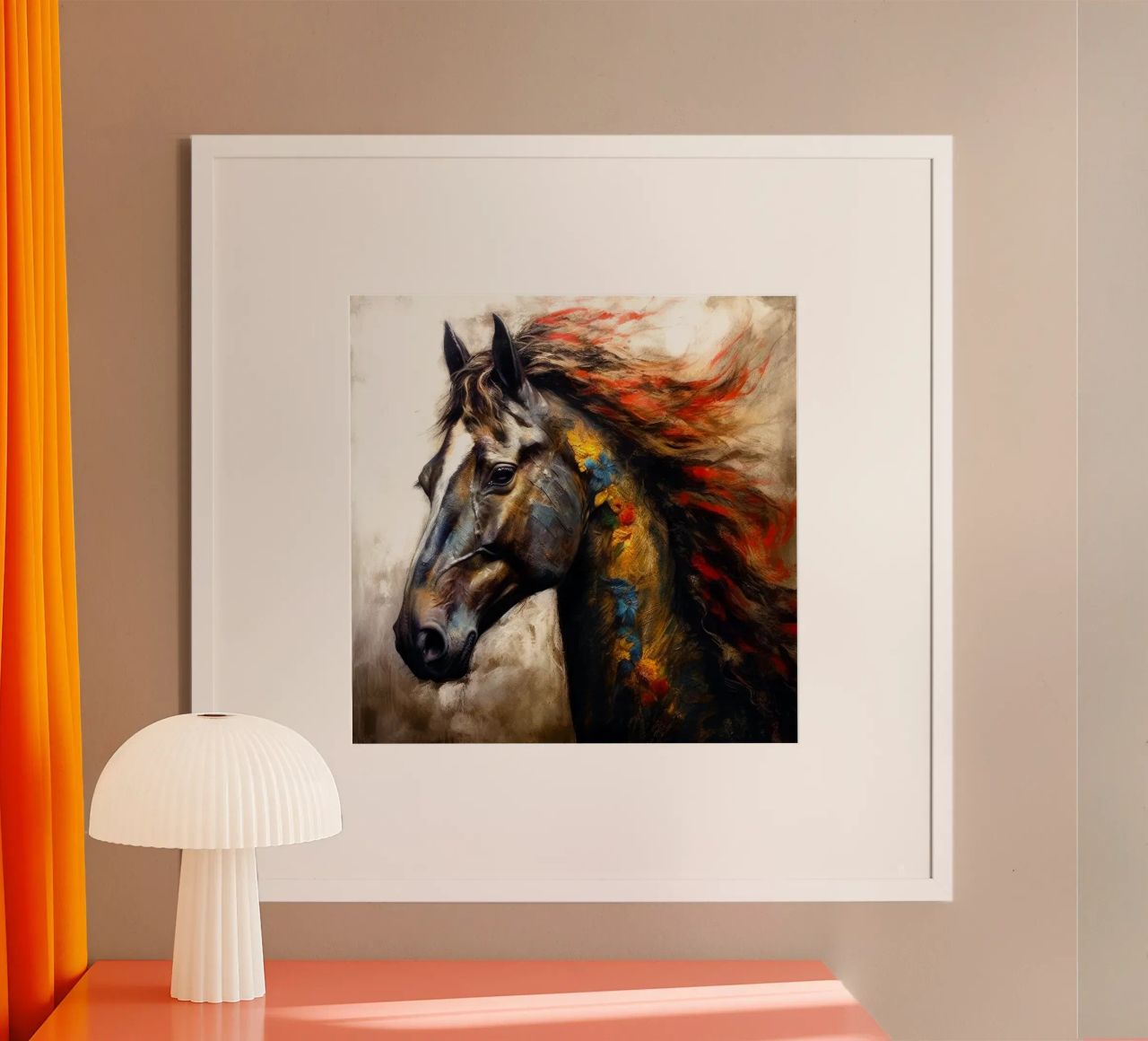 Magic horse art poster by Justyna Jaszke JBJart